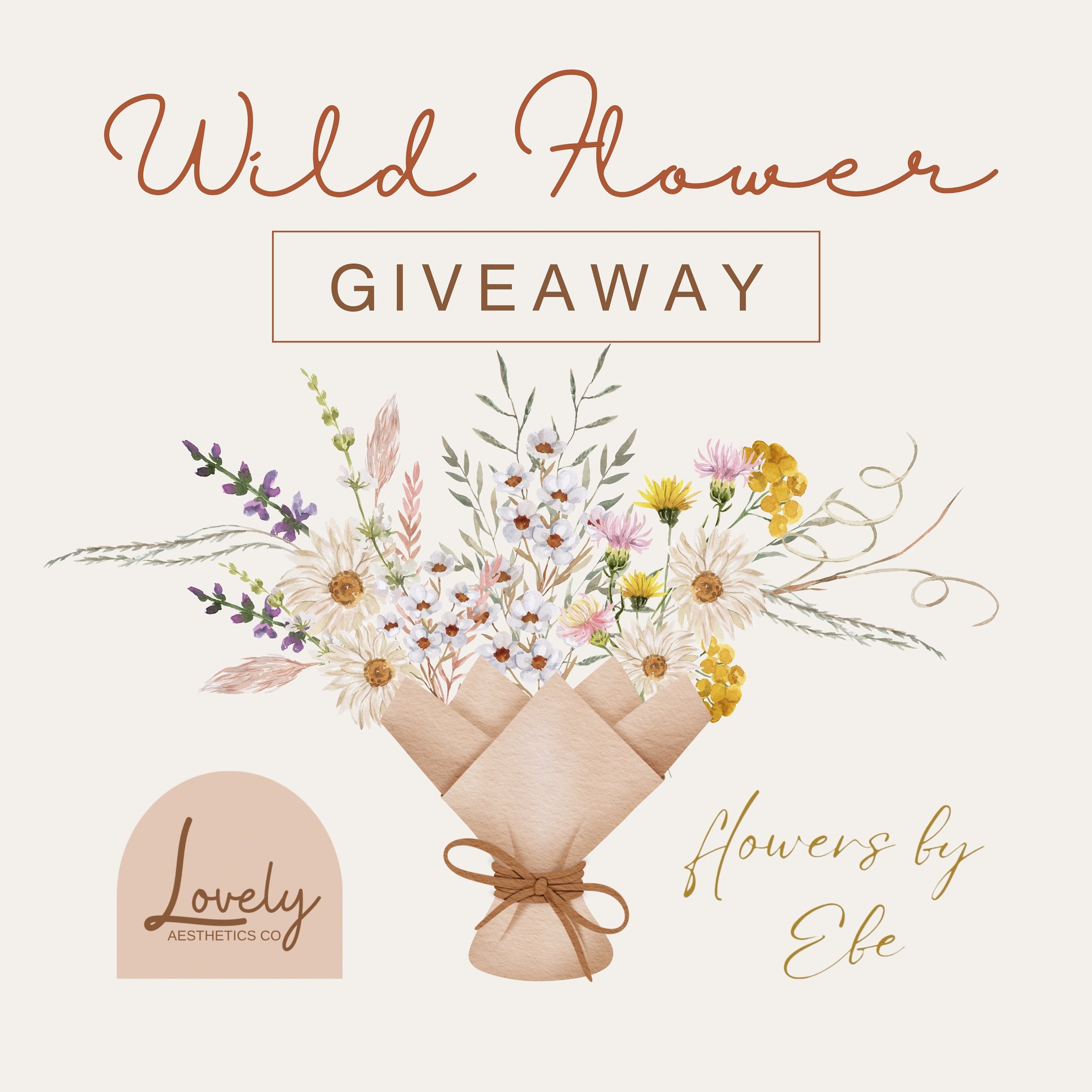 Giveaway Time!!!

In honor of Wildflower Week &amp; Mother&rsquo;s Day Lovely Aesthetics Co has teamed up with Flowers by Ebe to bring you this lovely giveaway! 

Win a gorgeous Wildflower Bouquet from @flowersby_ebe and the Bloom &amp; Glow package 