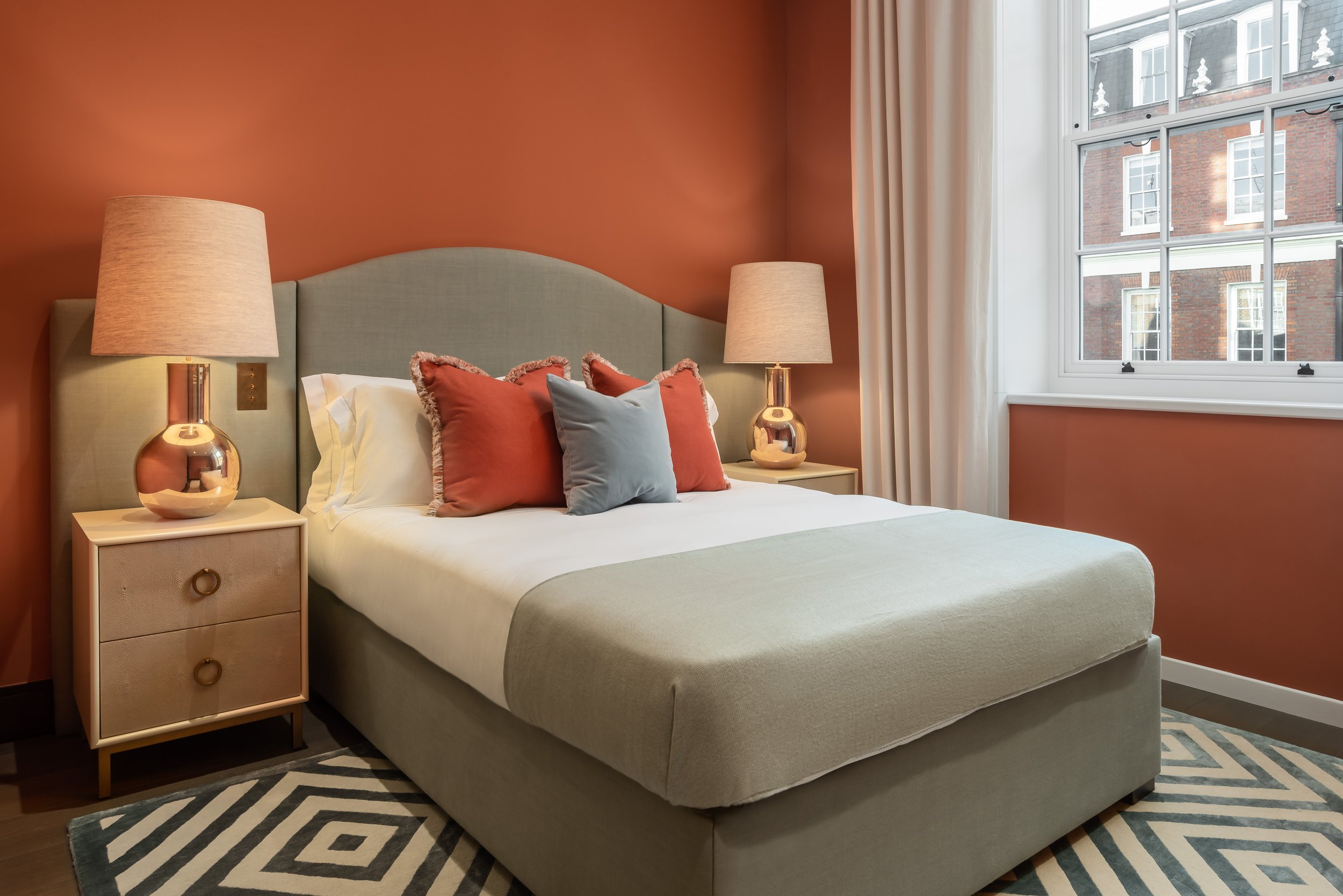 Studio Lodha Red Bedroom