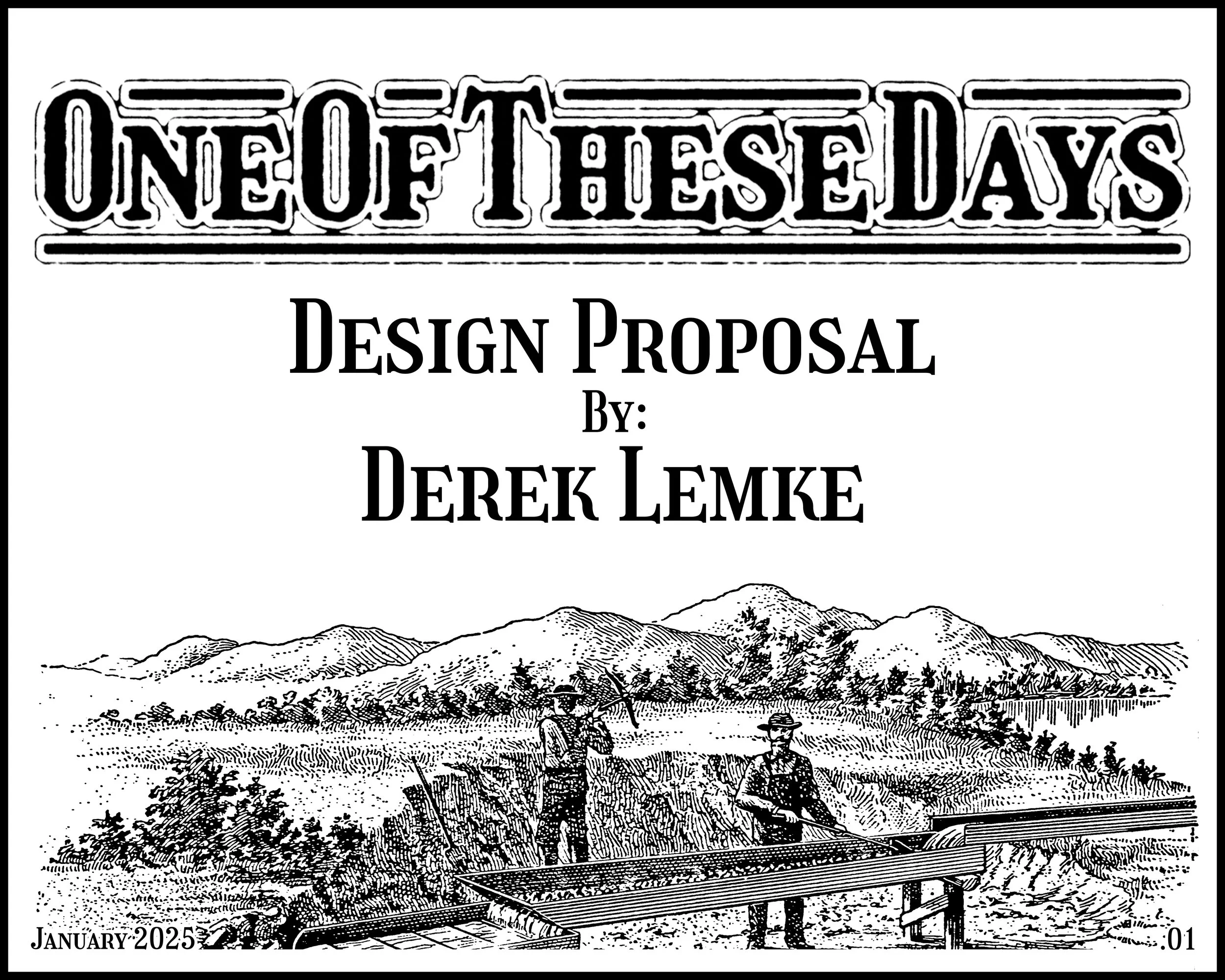 One Of These Days Proposal