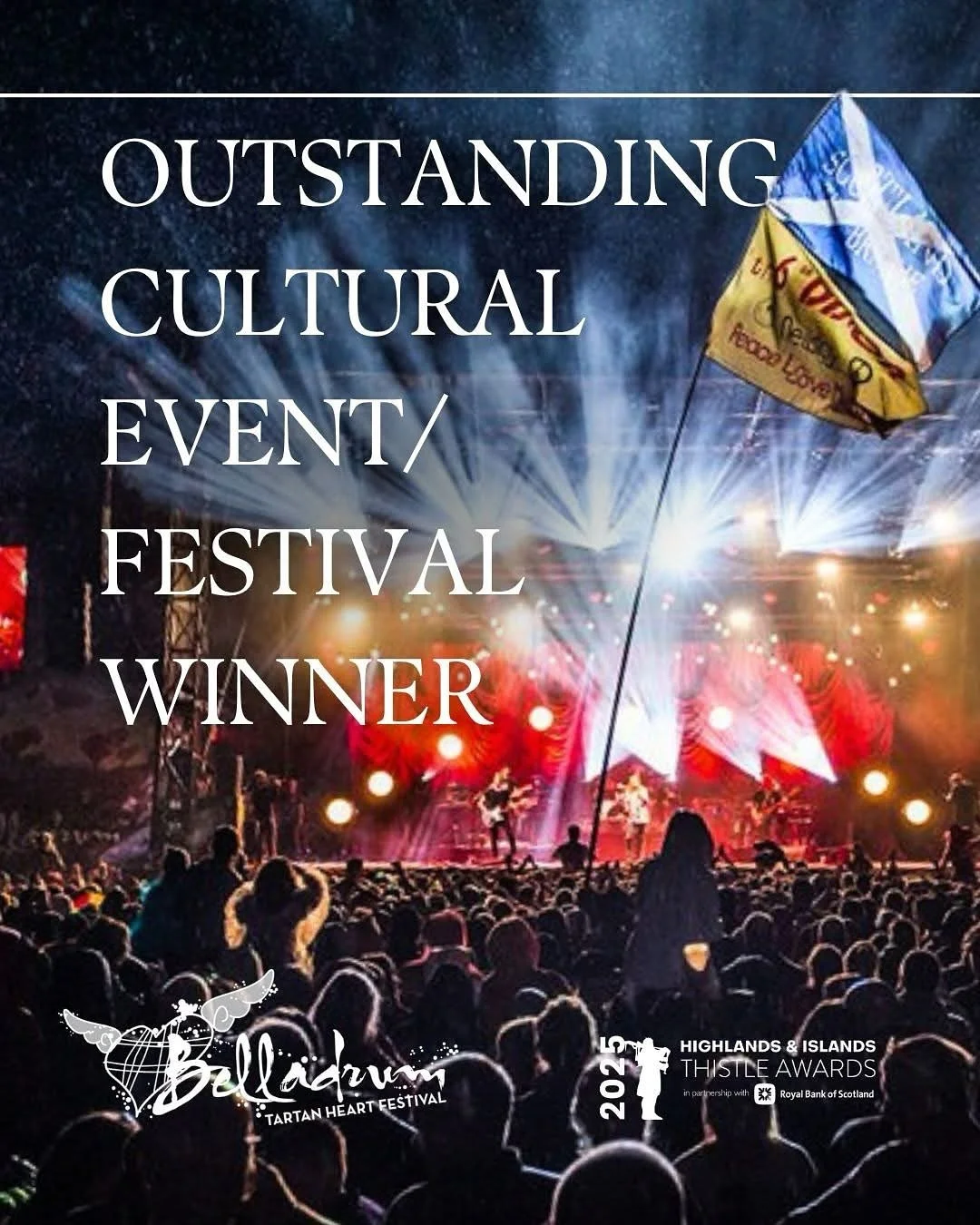 Outstanding Cultural Event / Festival at the Highlands &amp; Islands Thistle Awards 🎉❤️

Swipe to see some very very happy faces 😆.

Team Bella x
