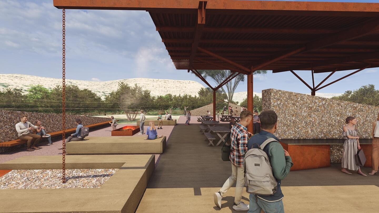 Formative is currently working with Design Office on a new group shelter, vault toilets, and picnic pavilions for the #crusherholerecreationarea The group shelter will be able to accommodate gatherings of up to 90 and can be reserved for events! Loca