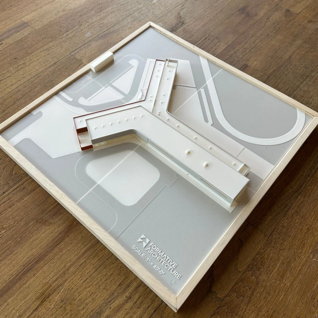At Formative we use advanced 3D printing - done entirely in-house - to bring our designs to life. These physical models help clients better understand the vision and open the door to more meaningful design conversations. It's one way we make the desi