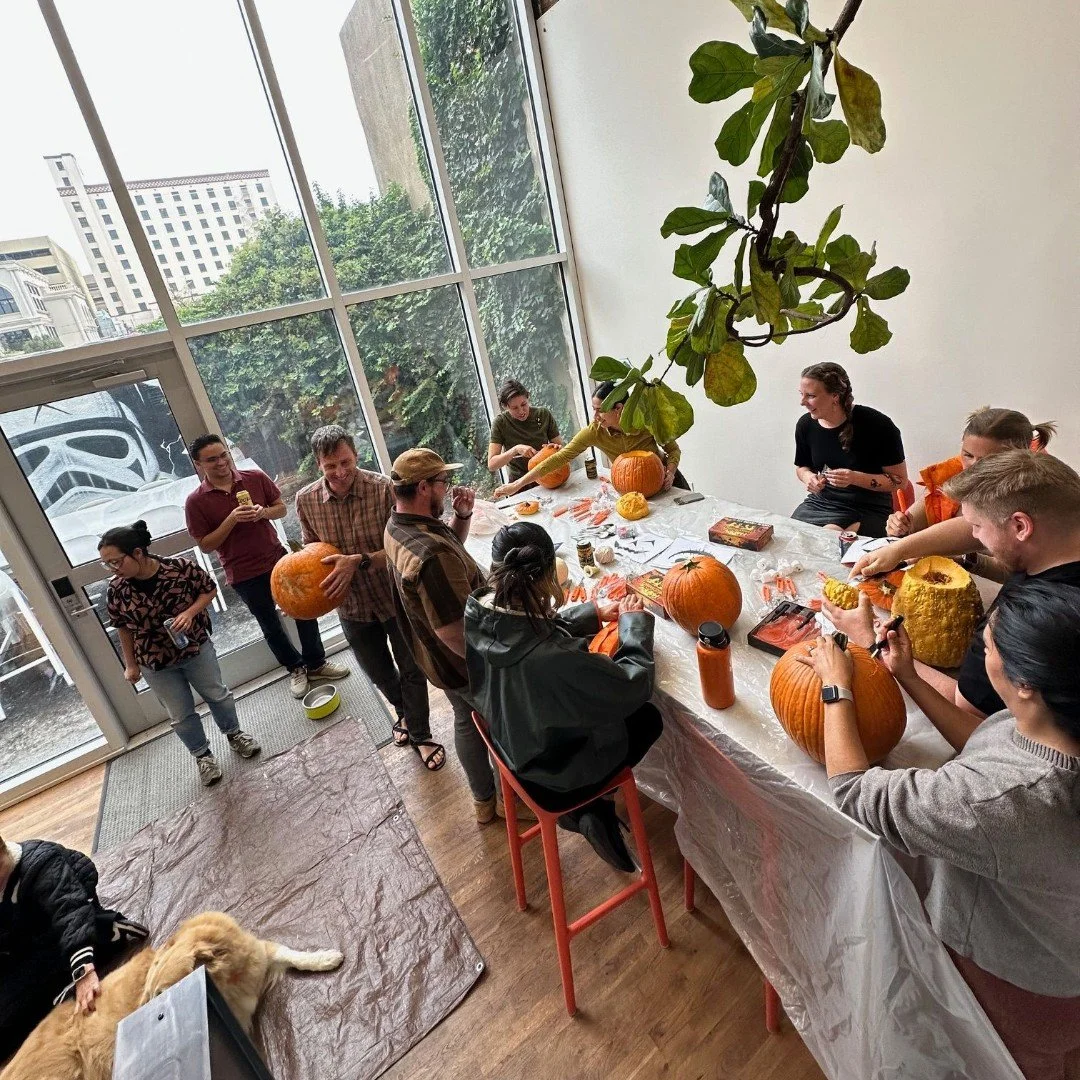 Office productivity took a scary-good turn this week when the Formative team got into the Halloween spirit a little early! It&rsquo;s no surprise this crew gets creative!
.
.
.
#FormativeArchitecture #HappyHalloween #PumpkinCarving