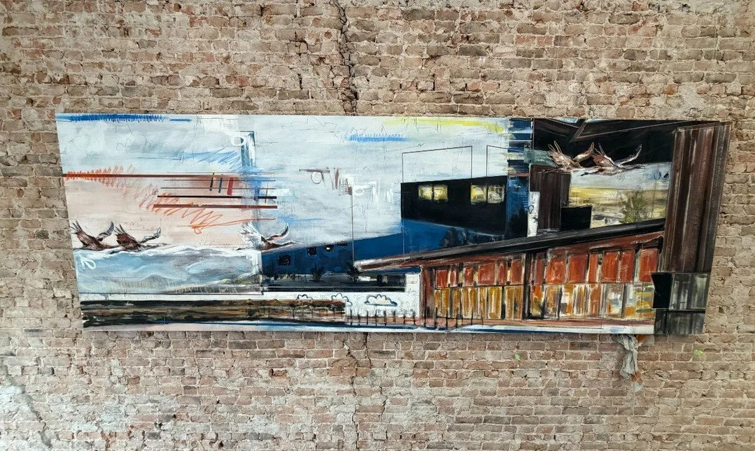 New year, new art in the office! We&rsquo;re honored to welcome a stunning piece by @rockynorton at our office entrance. Inspired by Valle de Oro, his interpretation of this beloved project feels especially meaningful to us.
.
.
.
#FormativeArchitect