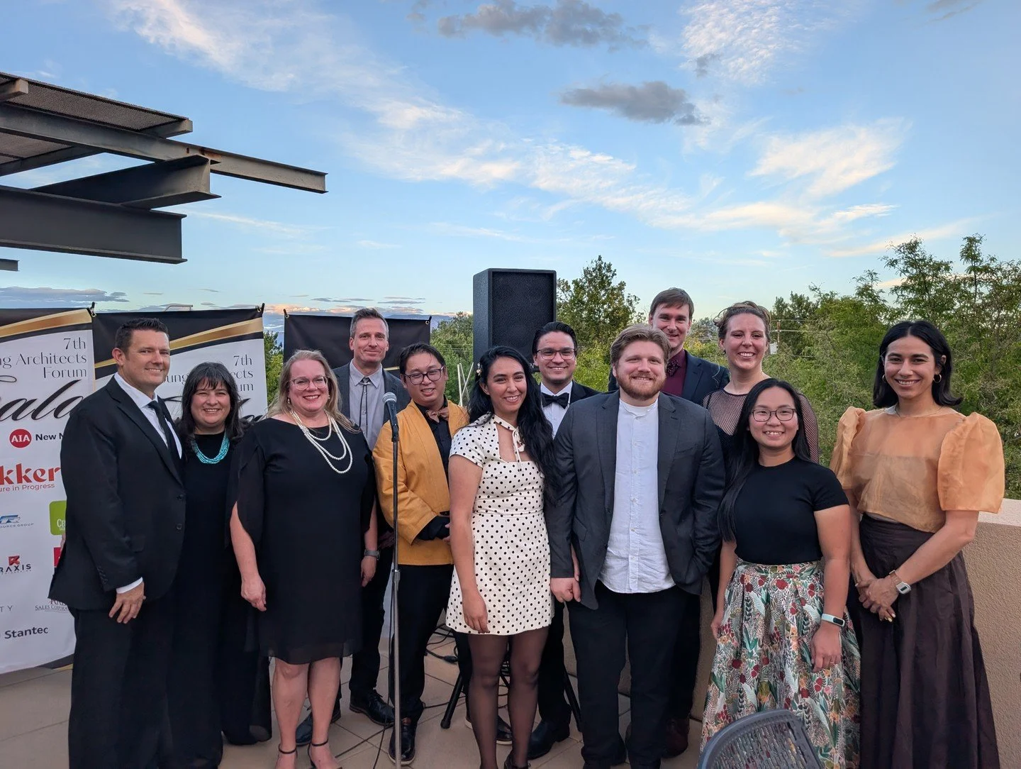 A big congratulations to Richard, Jethro, and Tom on becoming licensed architects in New Mexico over the past nearly two years! We were happy to celebrate them at the @aianewmexico YAF Gala. Laura was there to cheer them on while celebrating her own 
