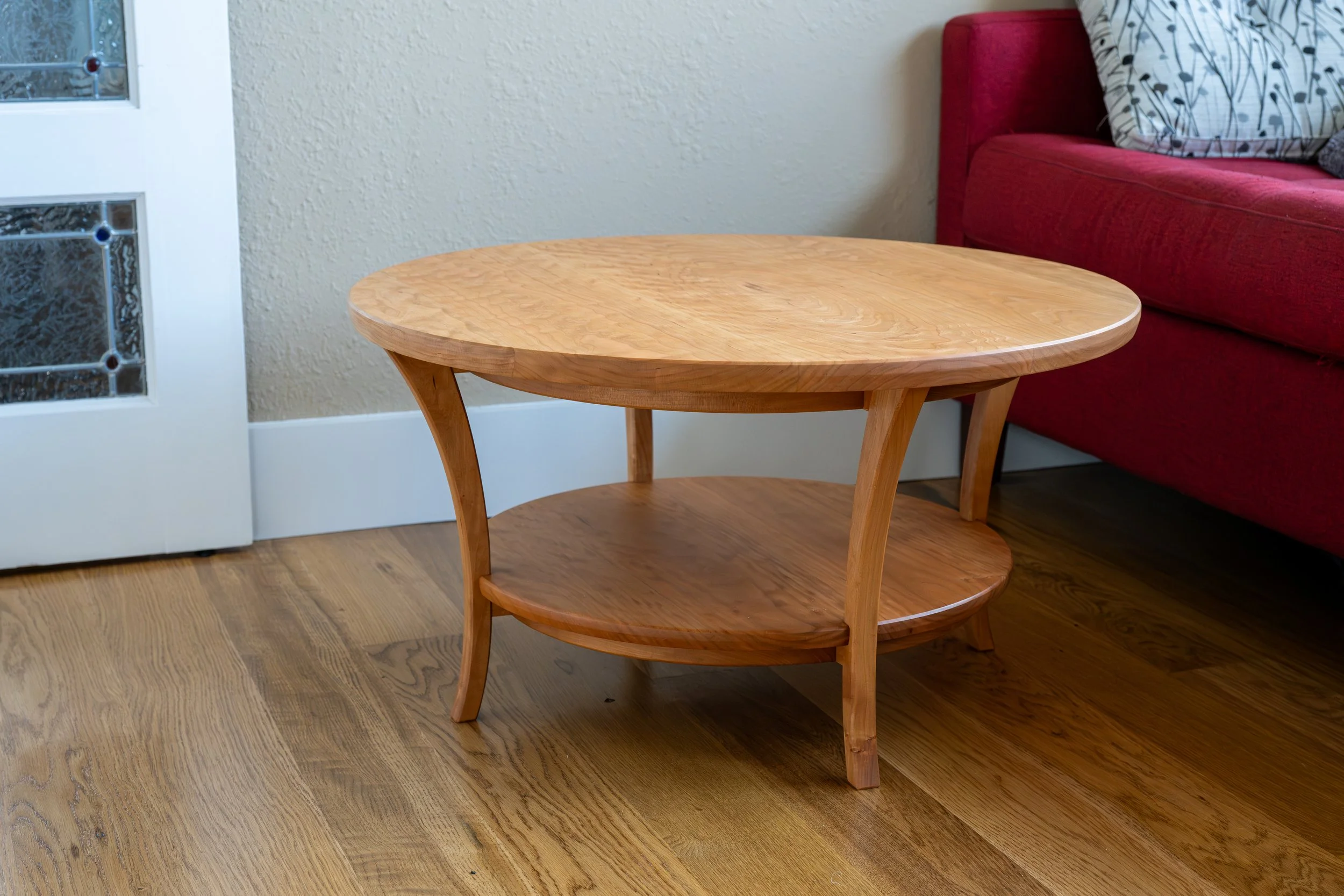 Curly Cherry round Coffee Table