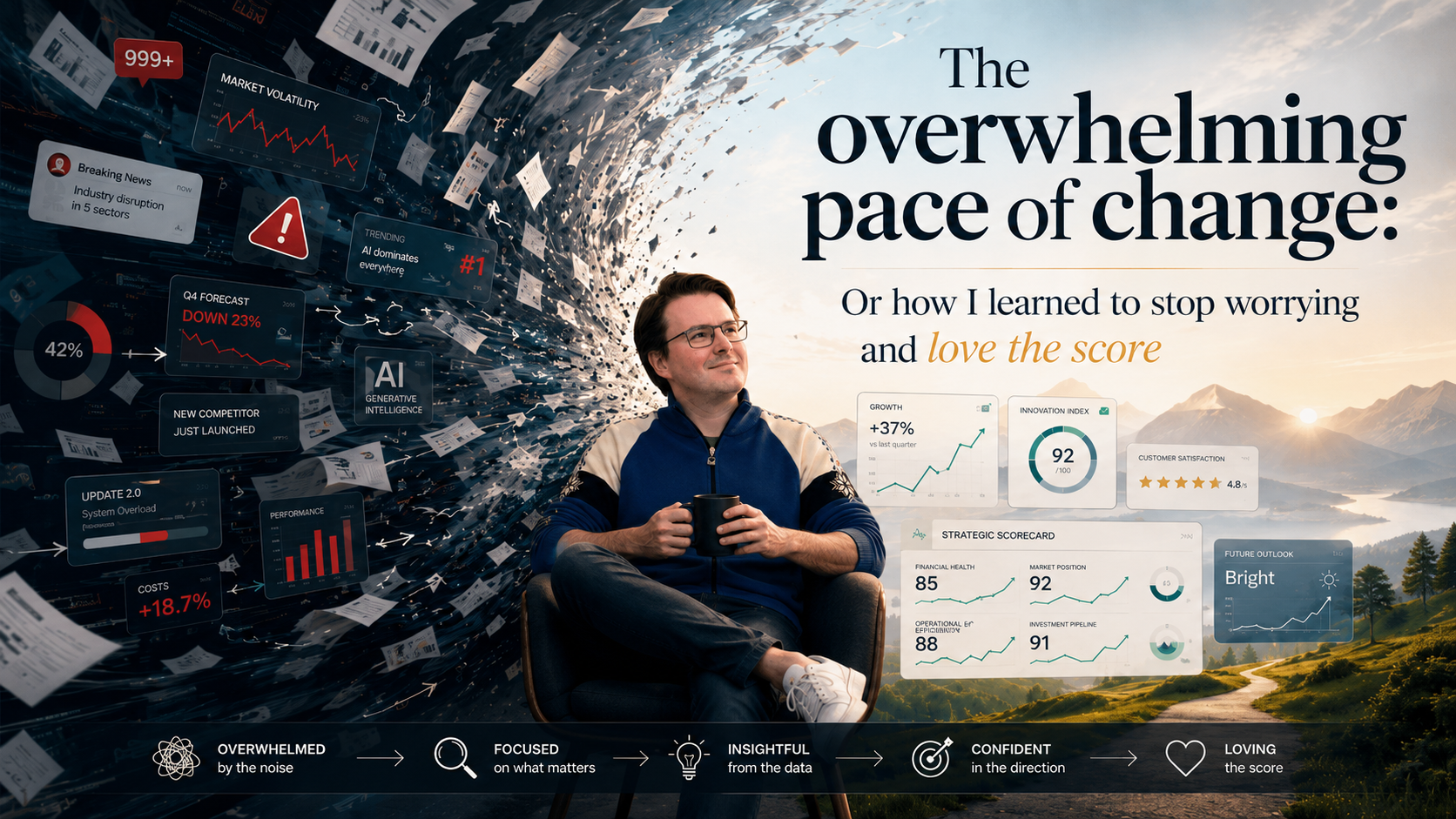 The overwhelming pace of change: Or how I learned to stop worrying and love the score