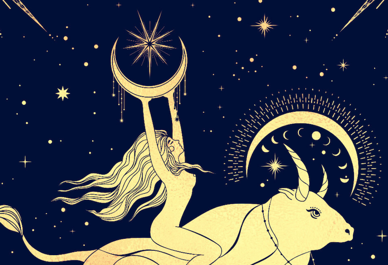 Zodiac Moon Goddess Wallpapers Preview via HellaNamaste.com_Taurus.png