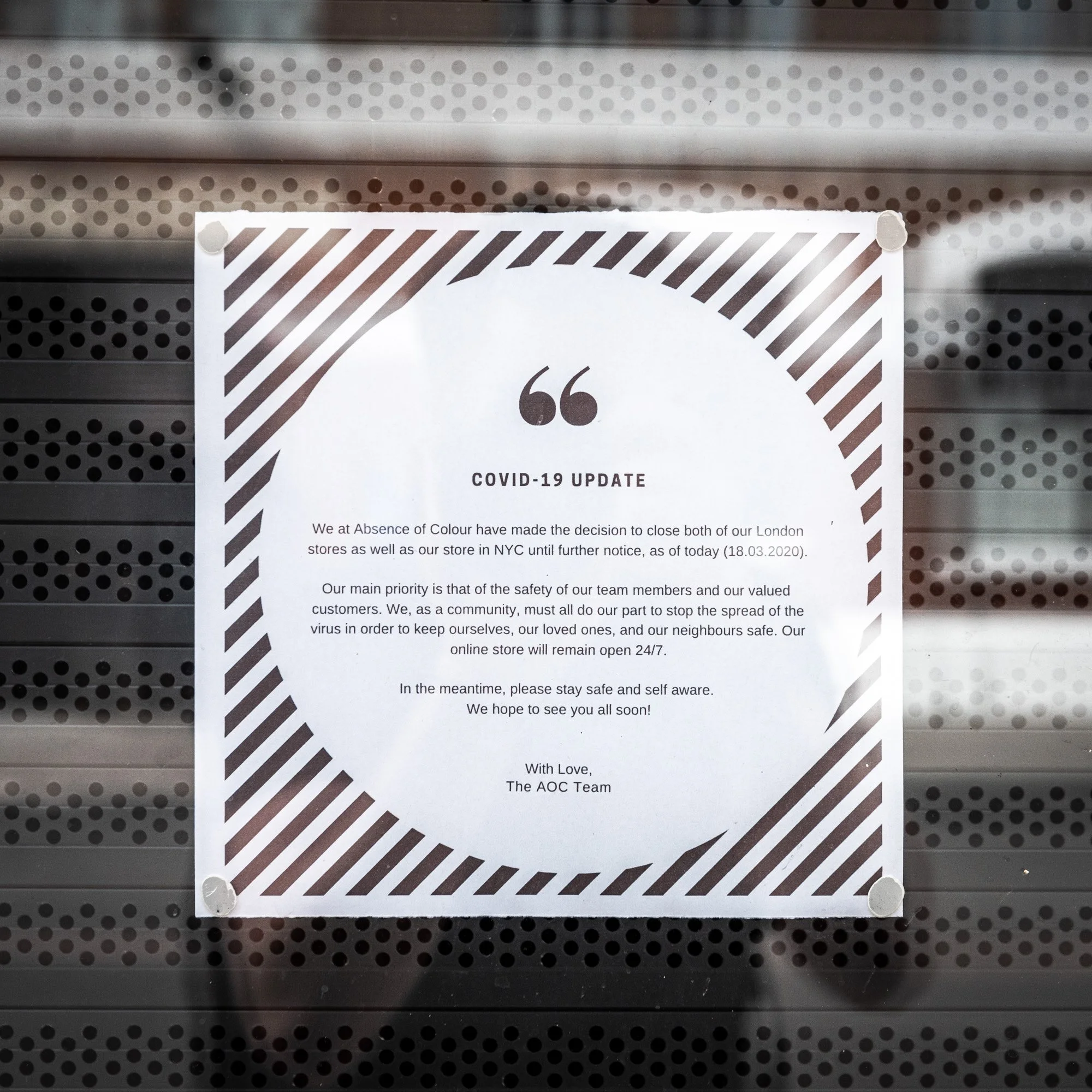 Covid-19 Business Closure Responses