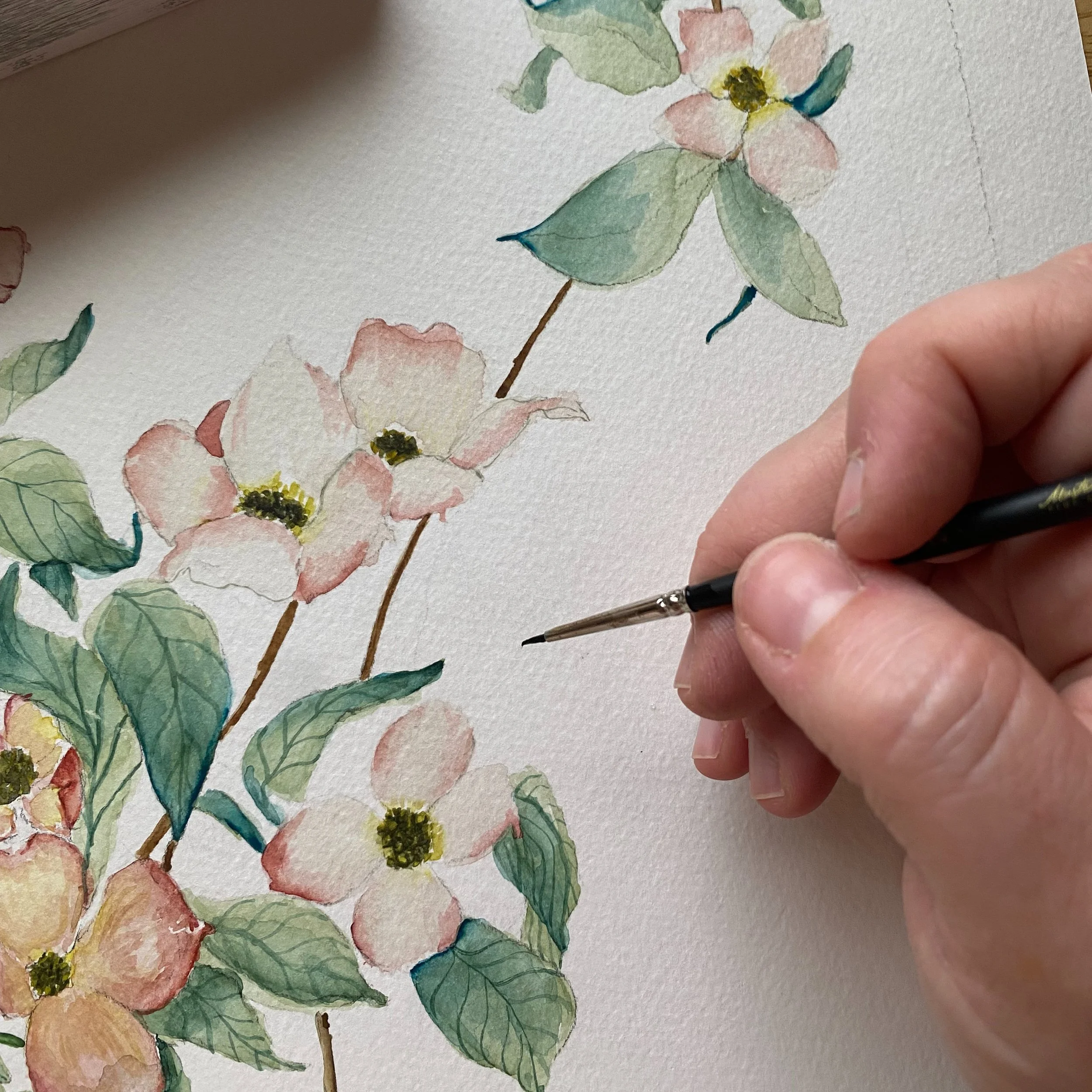 Watercolor Florals Class with Ashley Ruff 