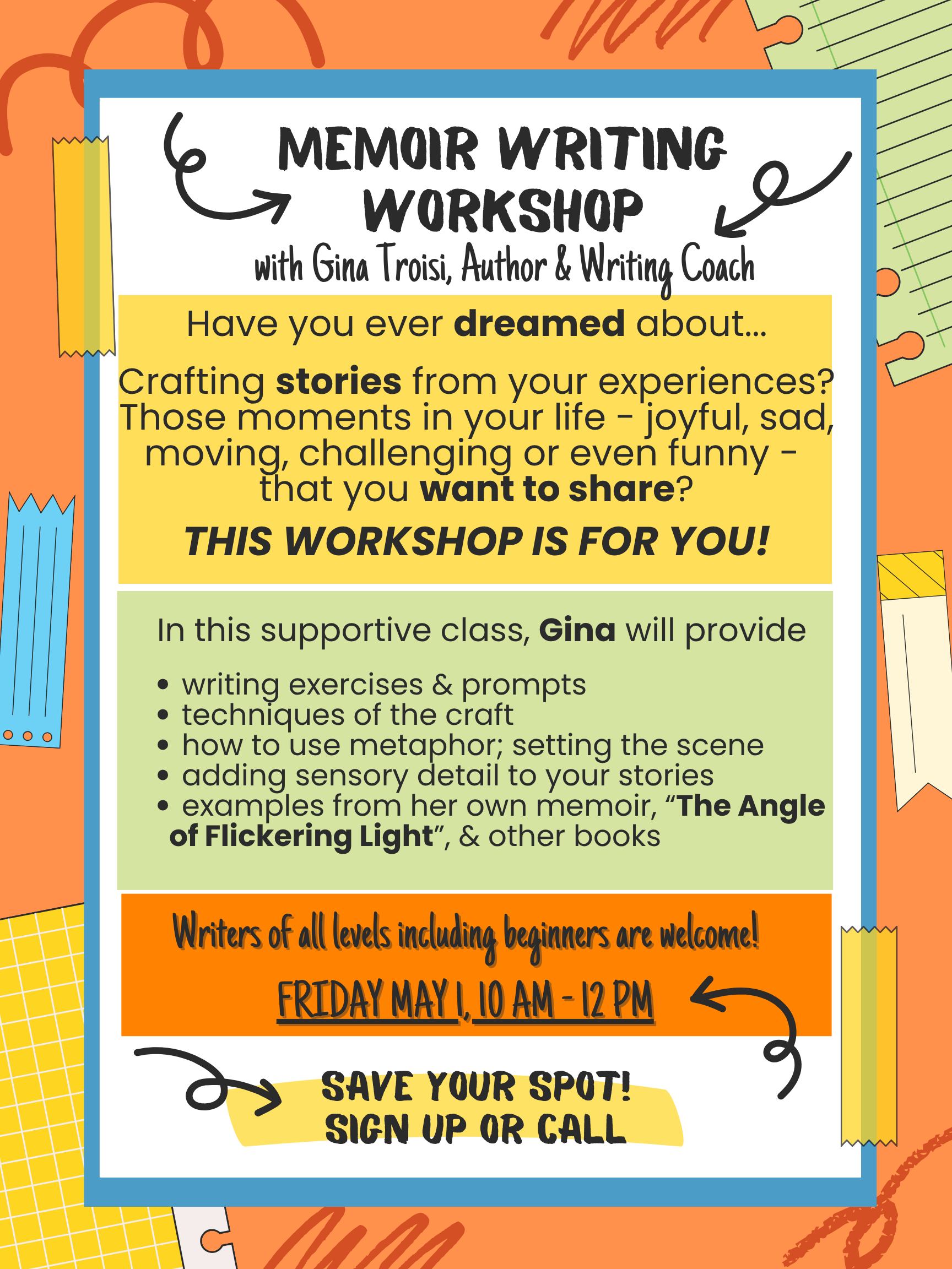 Memoir Writing Workshop