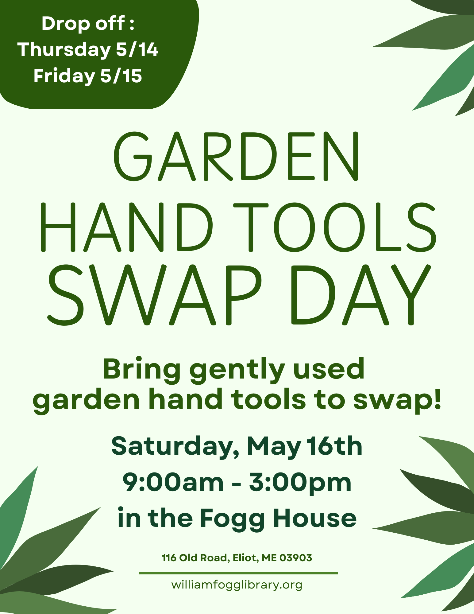 Swap Day: Garden Hand Tools