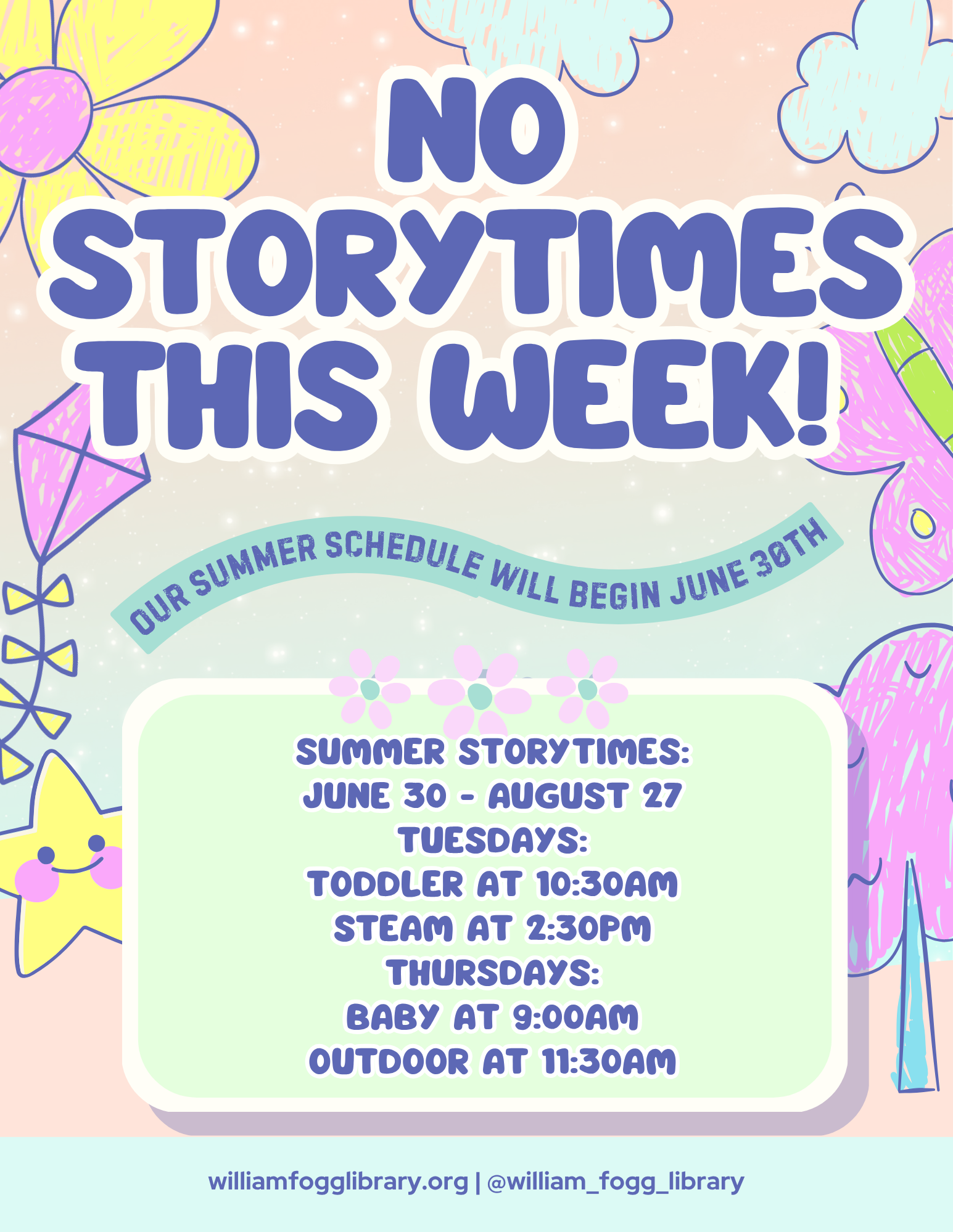 No Storytimes This Week!