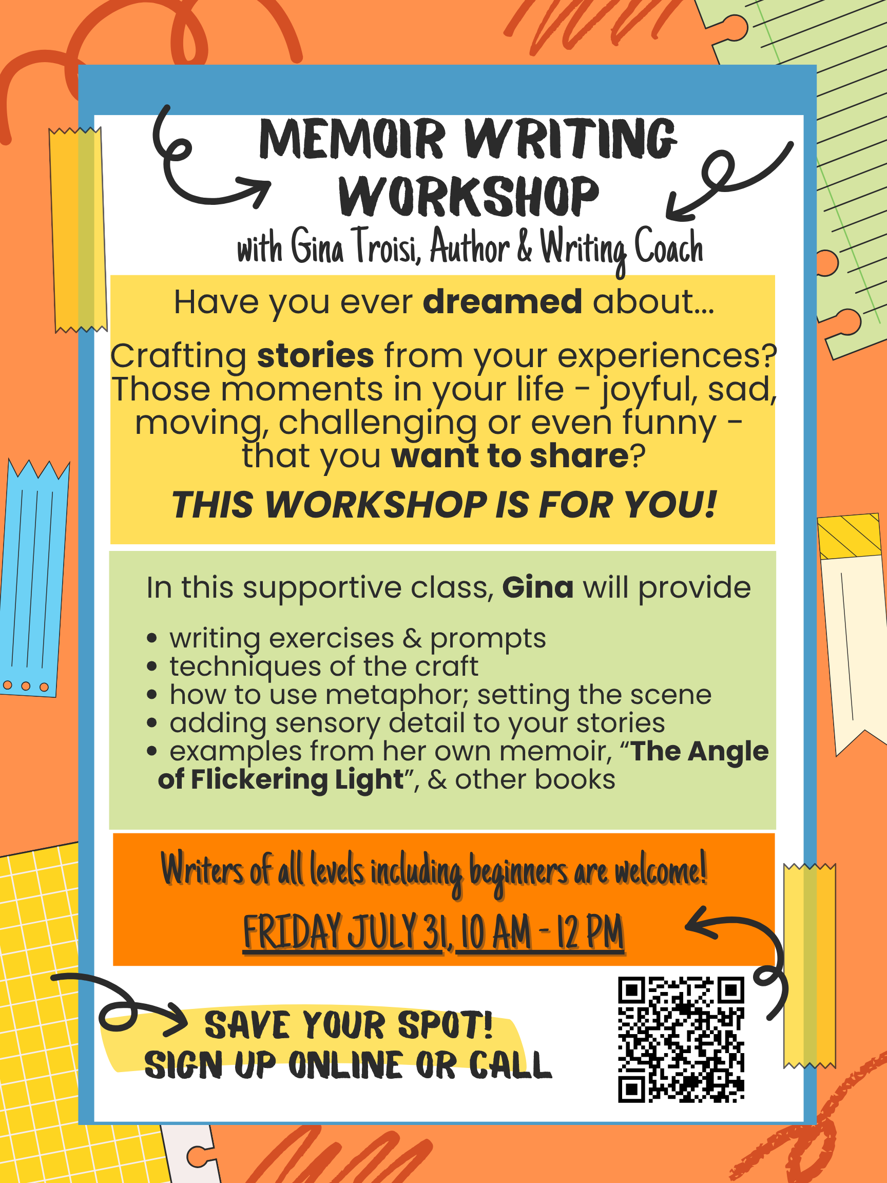 Memoir Writing Workshop