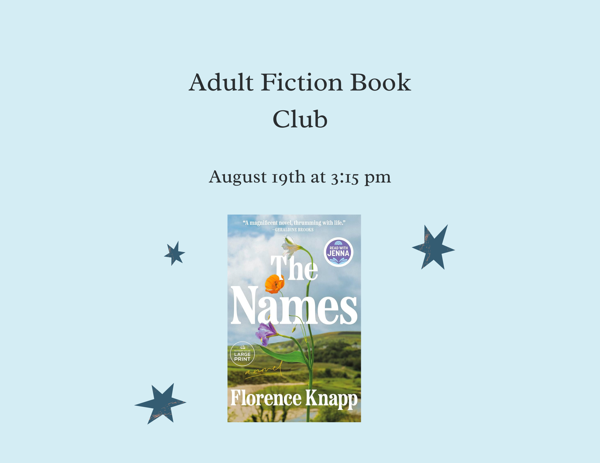 Adult Fiction Book Club