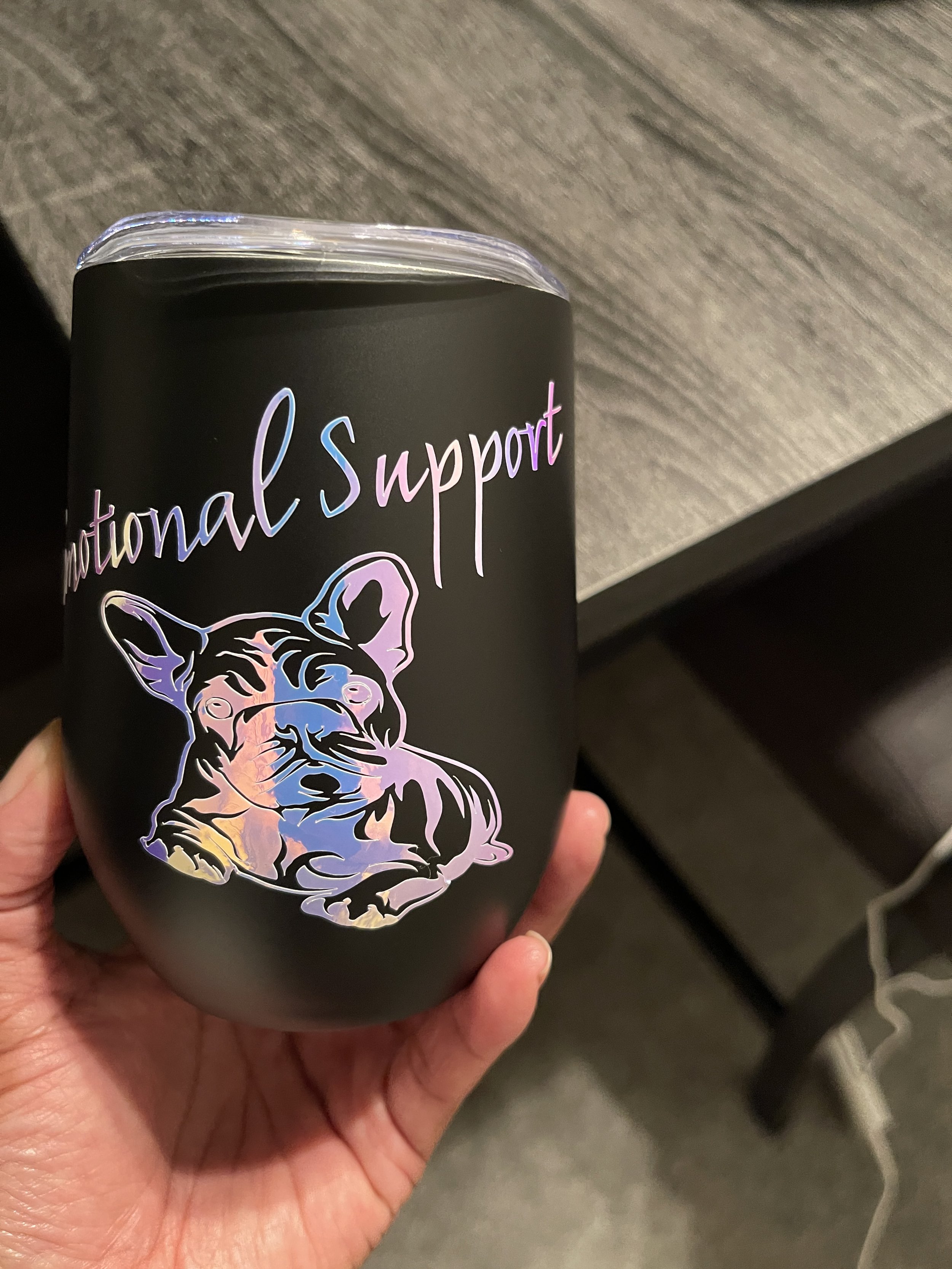 Customizable Emotional Support Tumbler