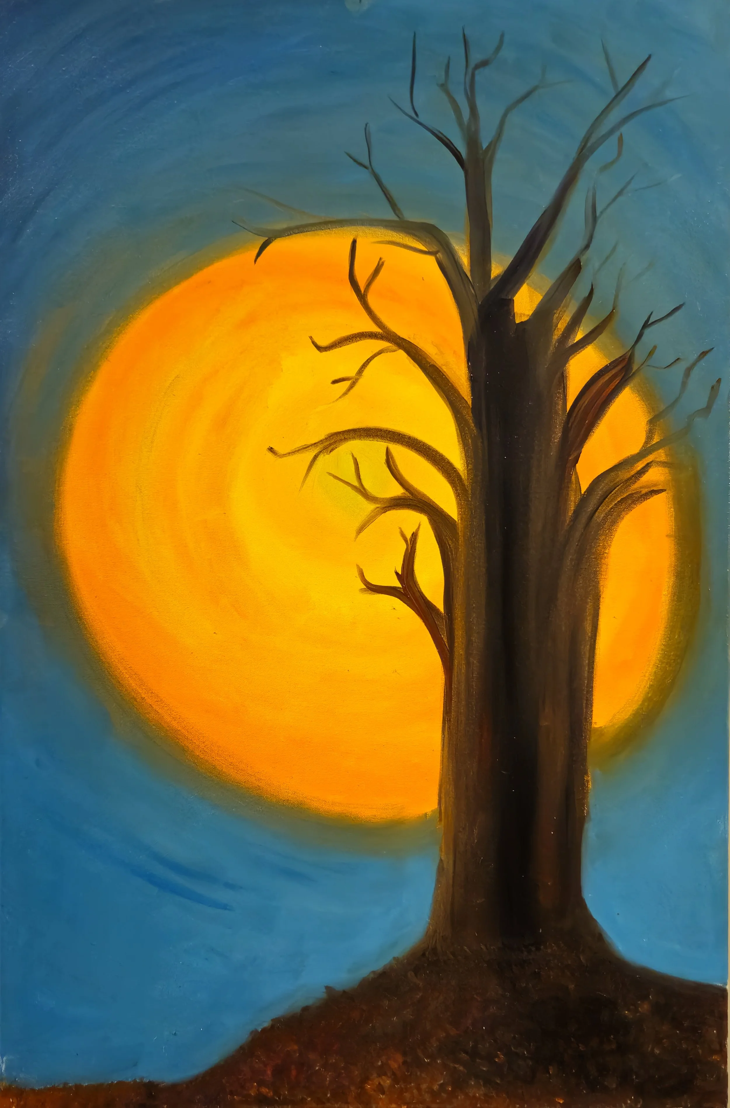 When the sun touched the tree