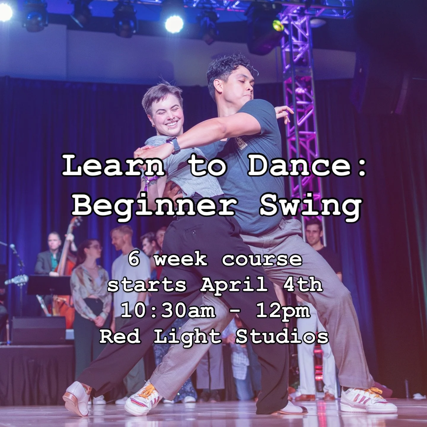 Our six week beginner dance workshop starts TOMORROW! Join @arielamirlacey and @bentoddart to learn the basics of sox and eight count swing dance and lindy hop from 10:30am to 12pm every Saturday. No partner or experience necessary, and the two week 
