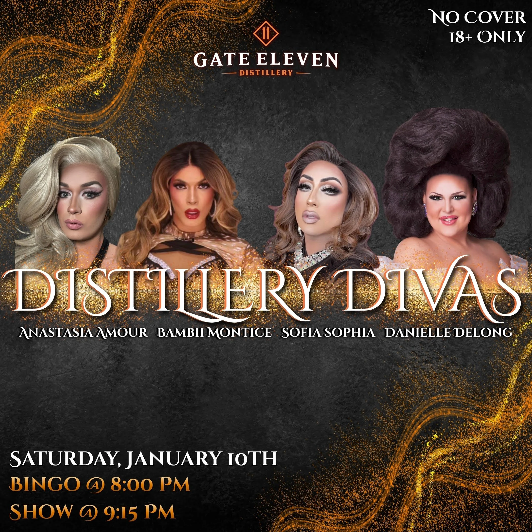 Distillery Divas and Drag Bingo 