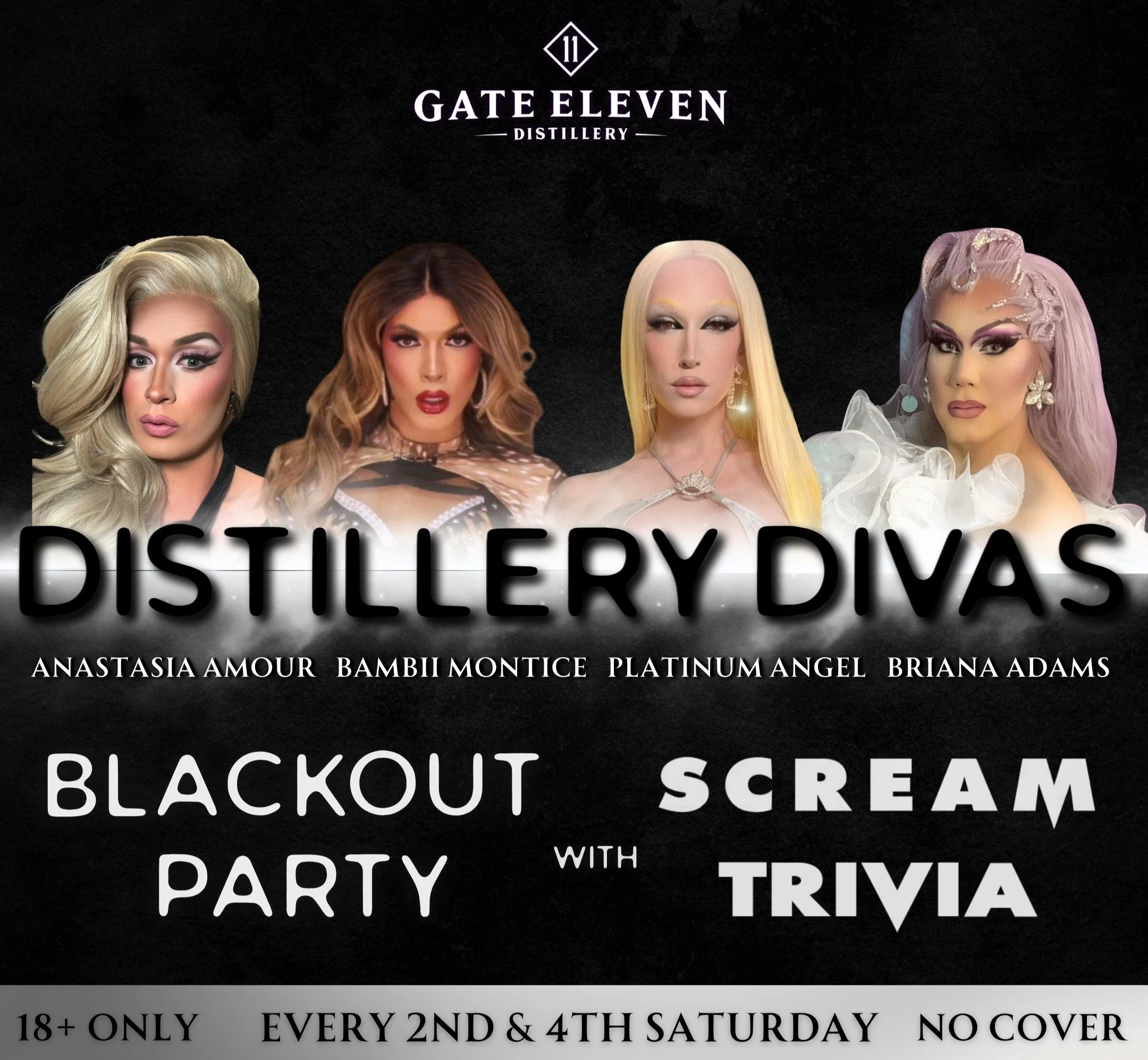 Distillery Divas and Drag Bingo 