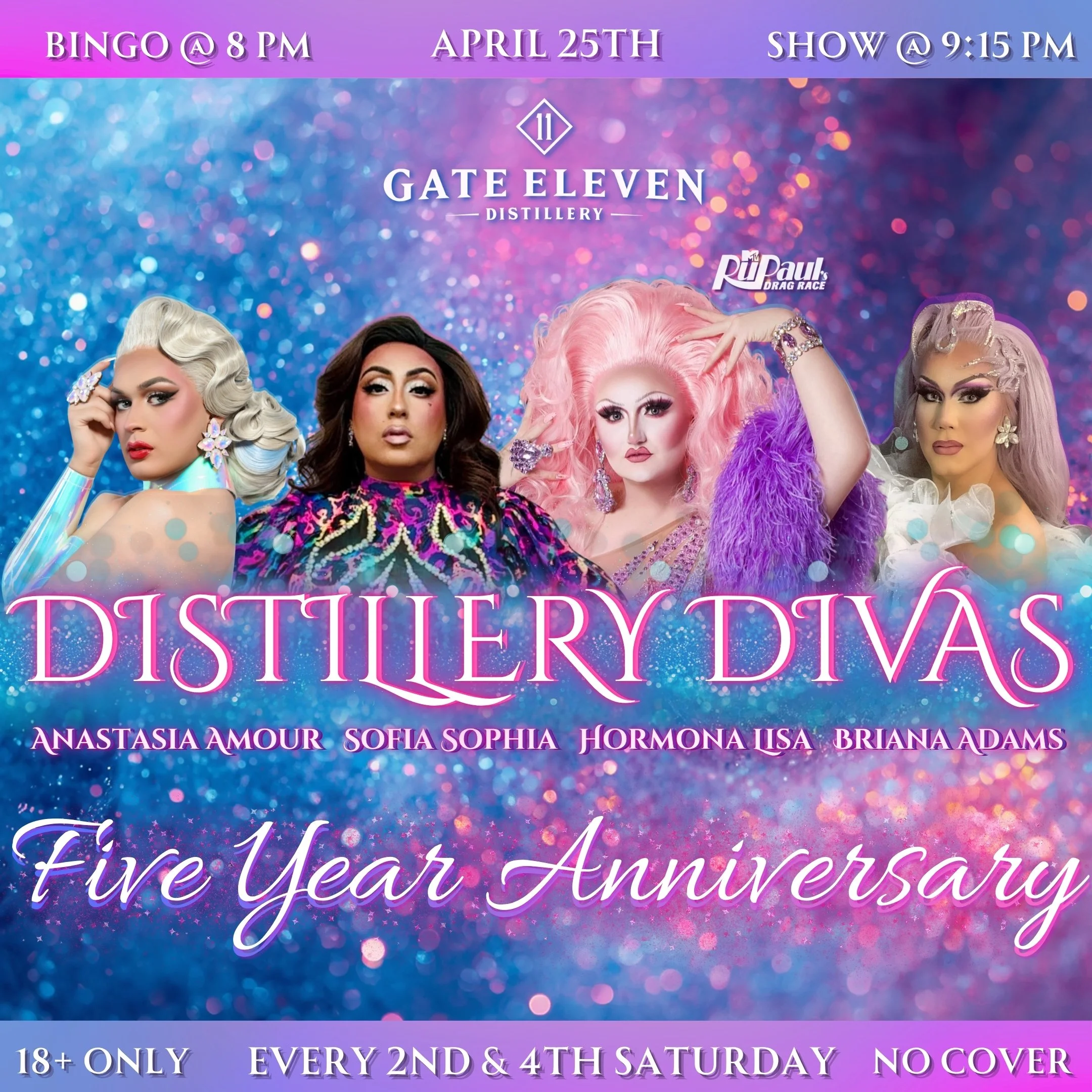Distillery Divas and Drag Bingo