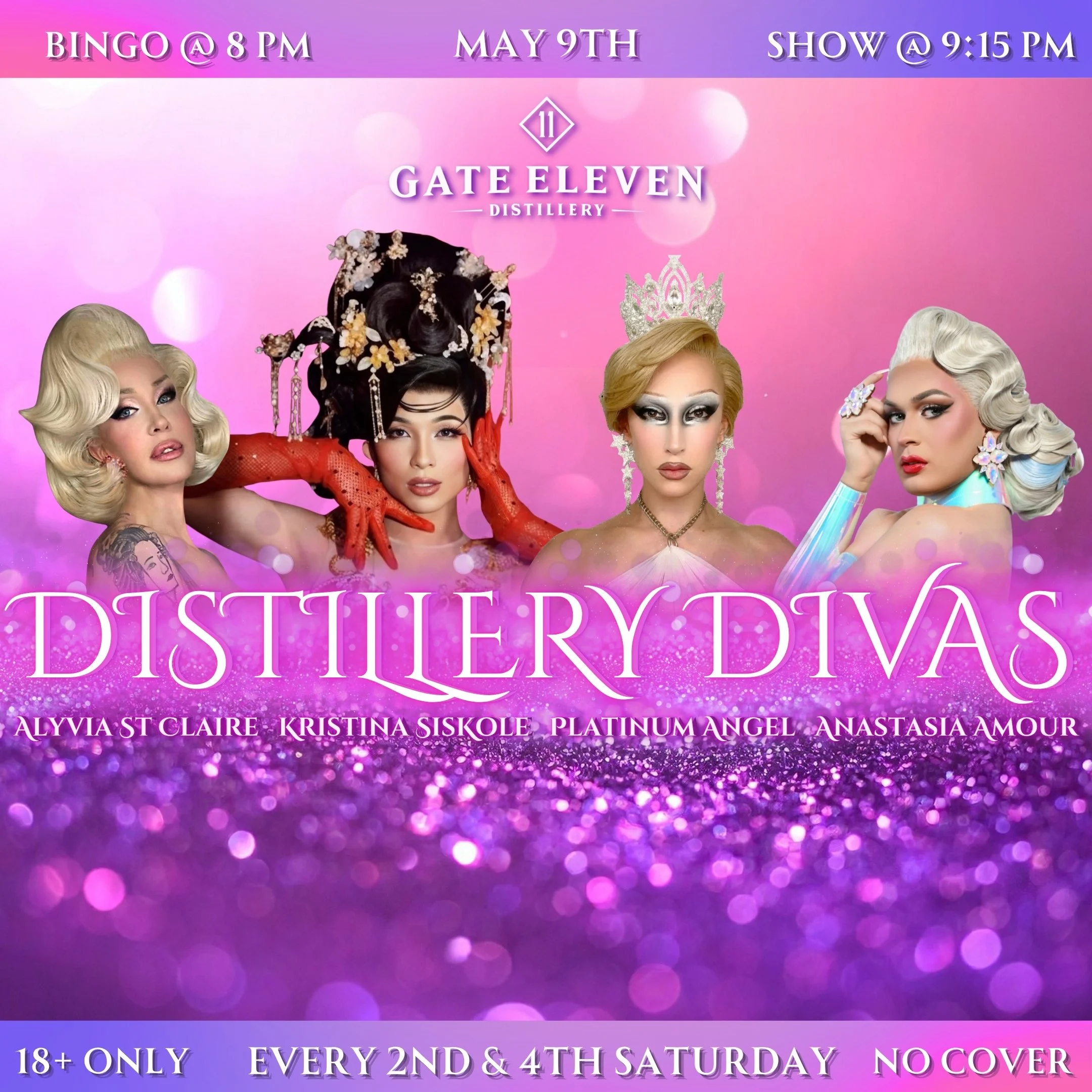 Distillery Divas and Drag Bingo