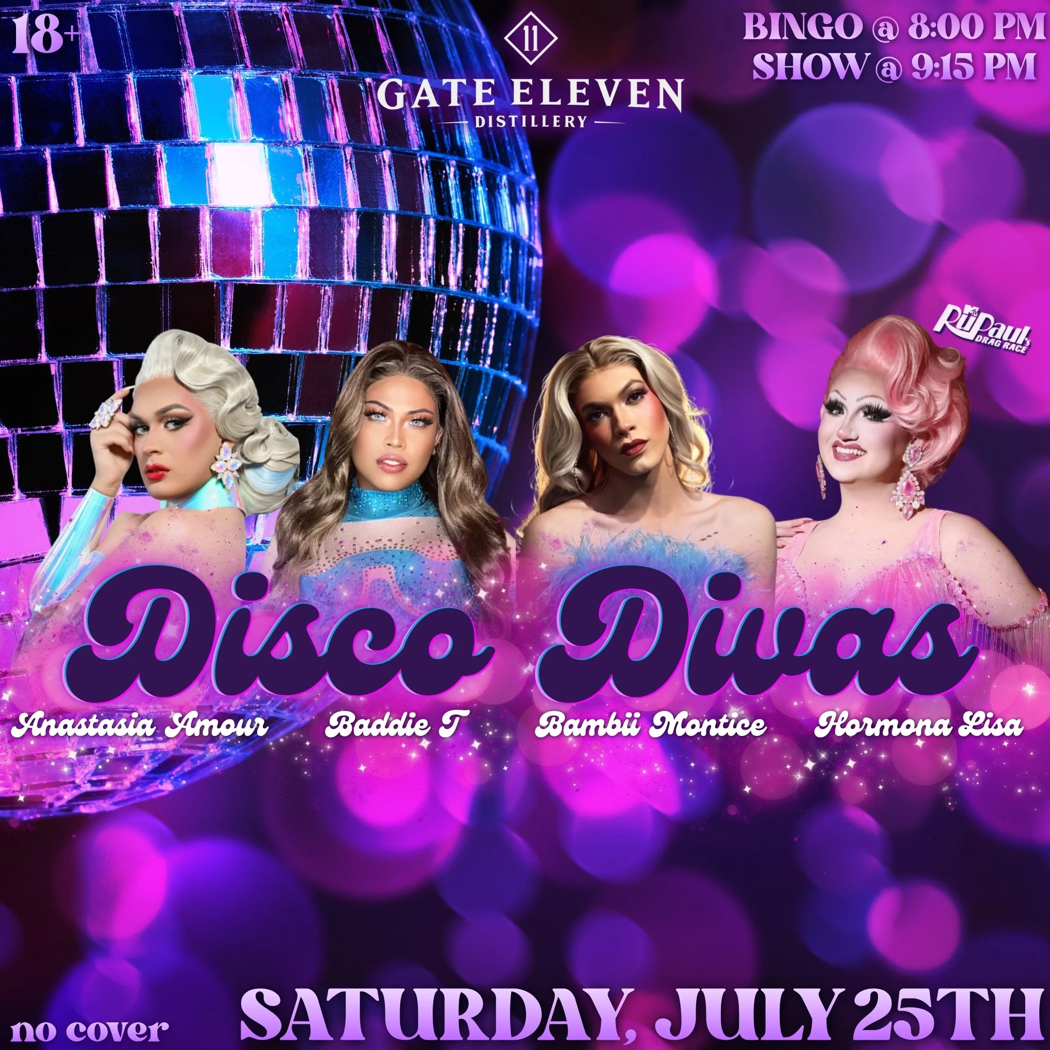 Distillery Divas and Drag Bingo