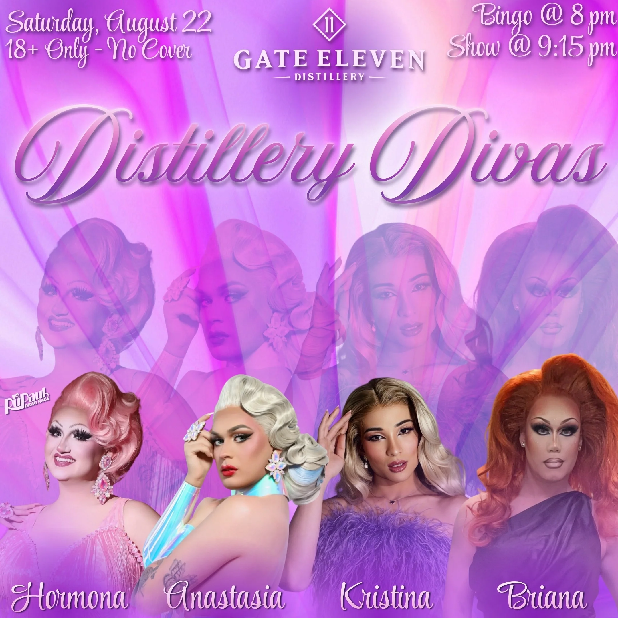 Distillery Divas and Drag Bingo