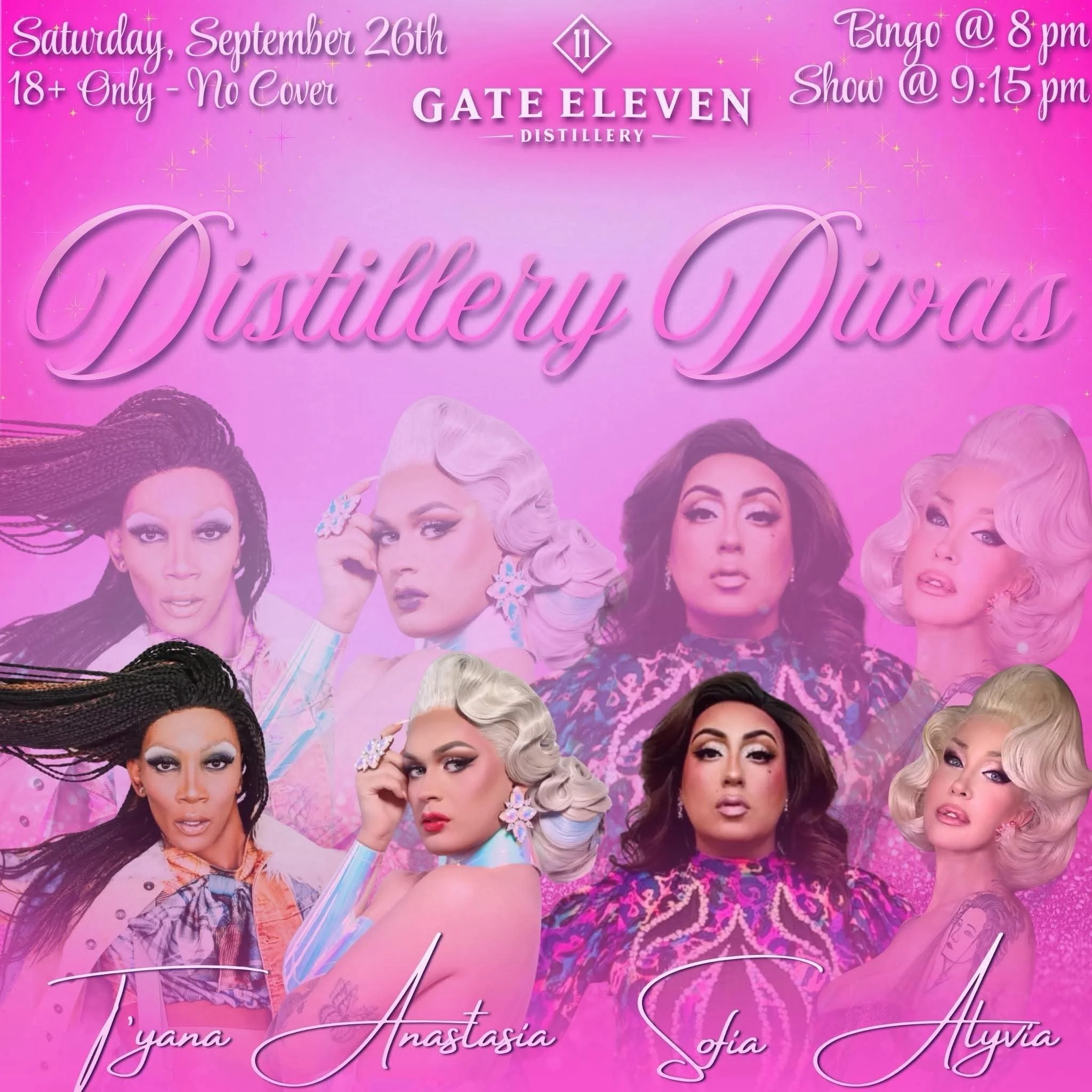 Distillery Divas and Drag Bingo