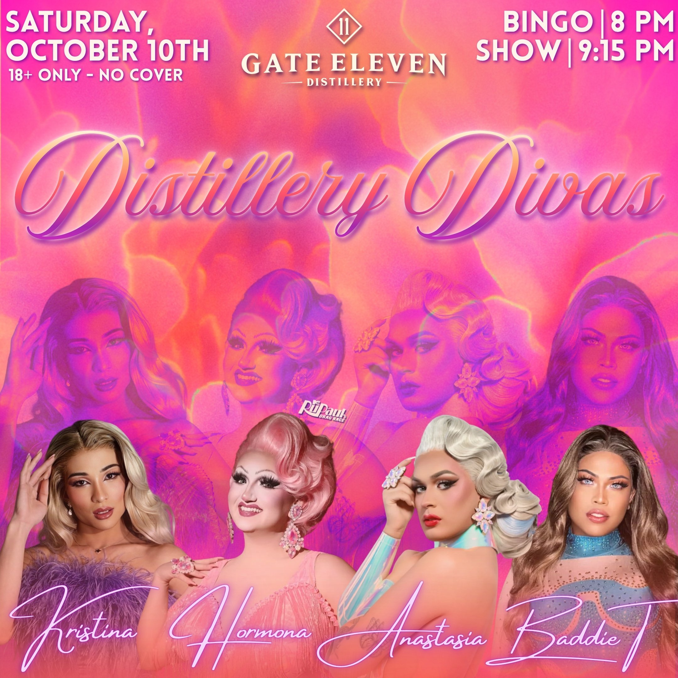 Distillery Divas and Drag Bingo 