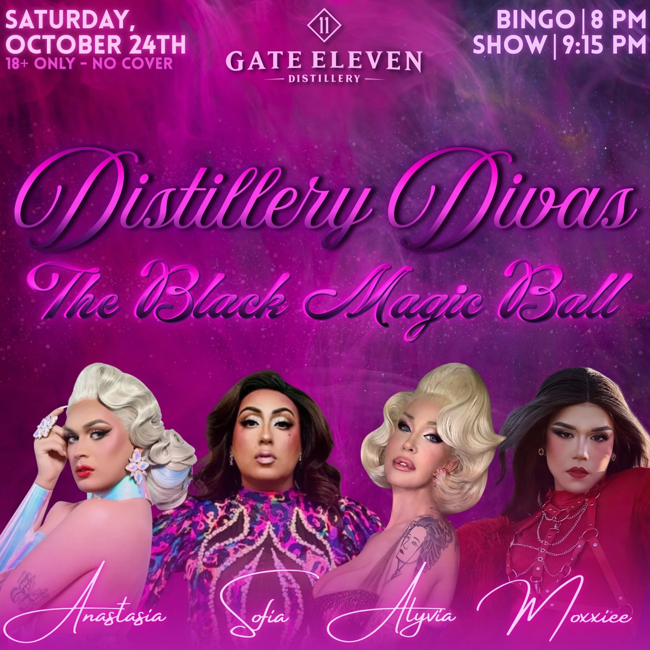 Distillery Divas and Drag Bingo 