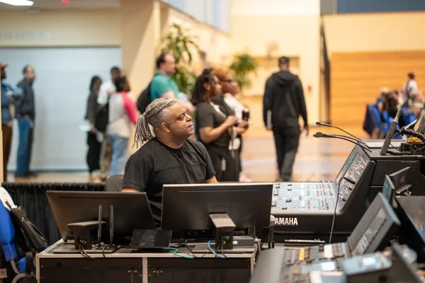 KBC Houston workshop audio visual technology staff