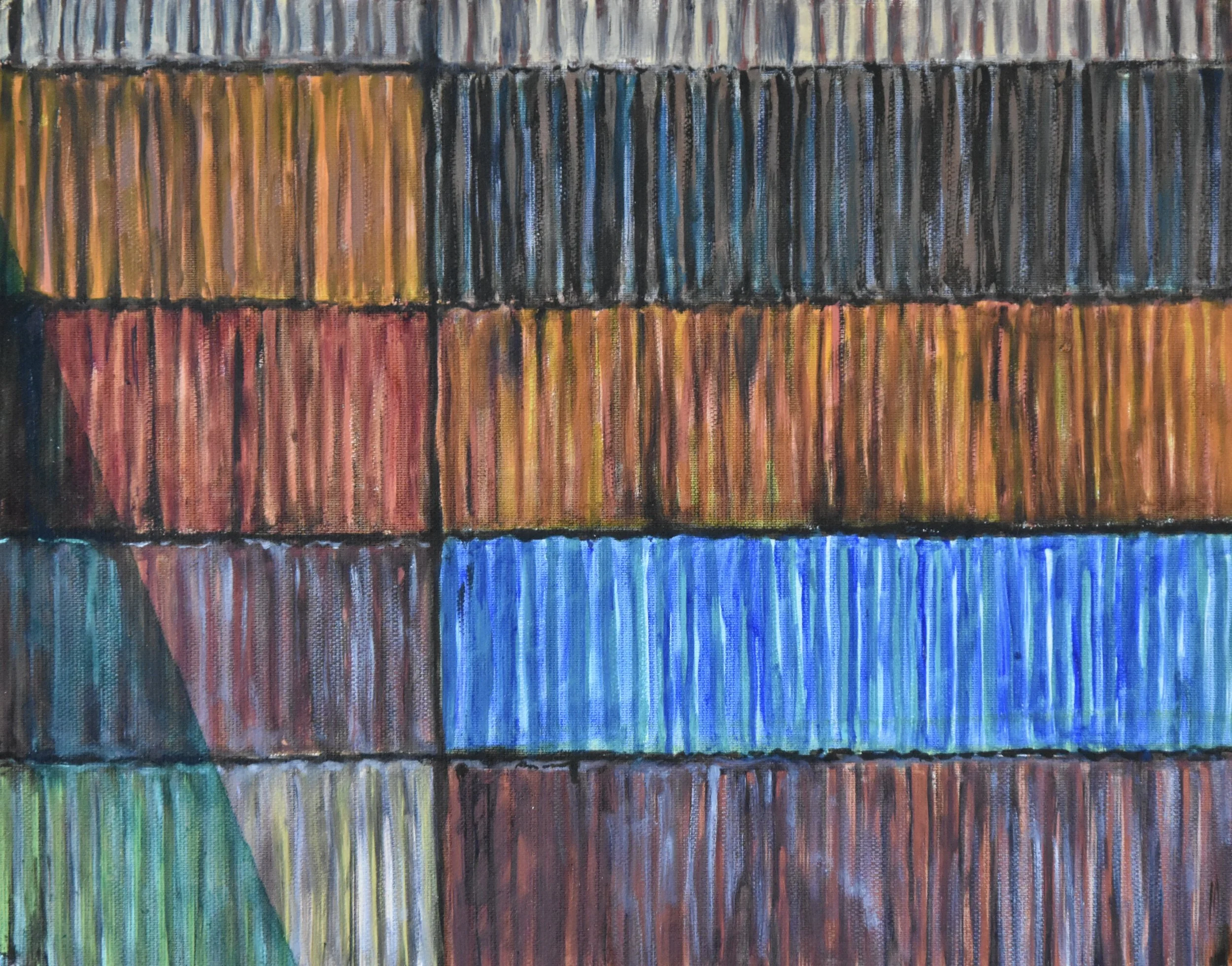 Öl ungerahmt, 28 x 38