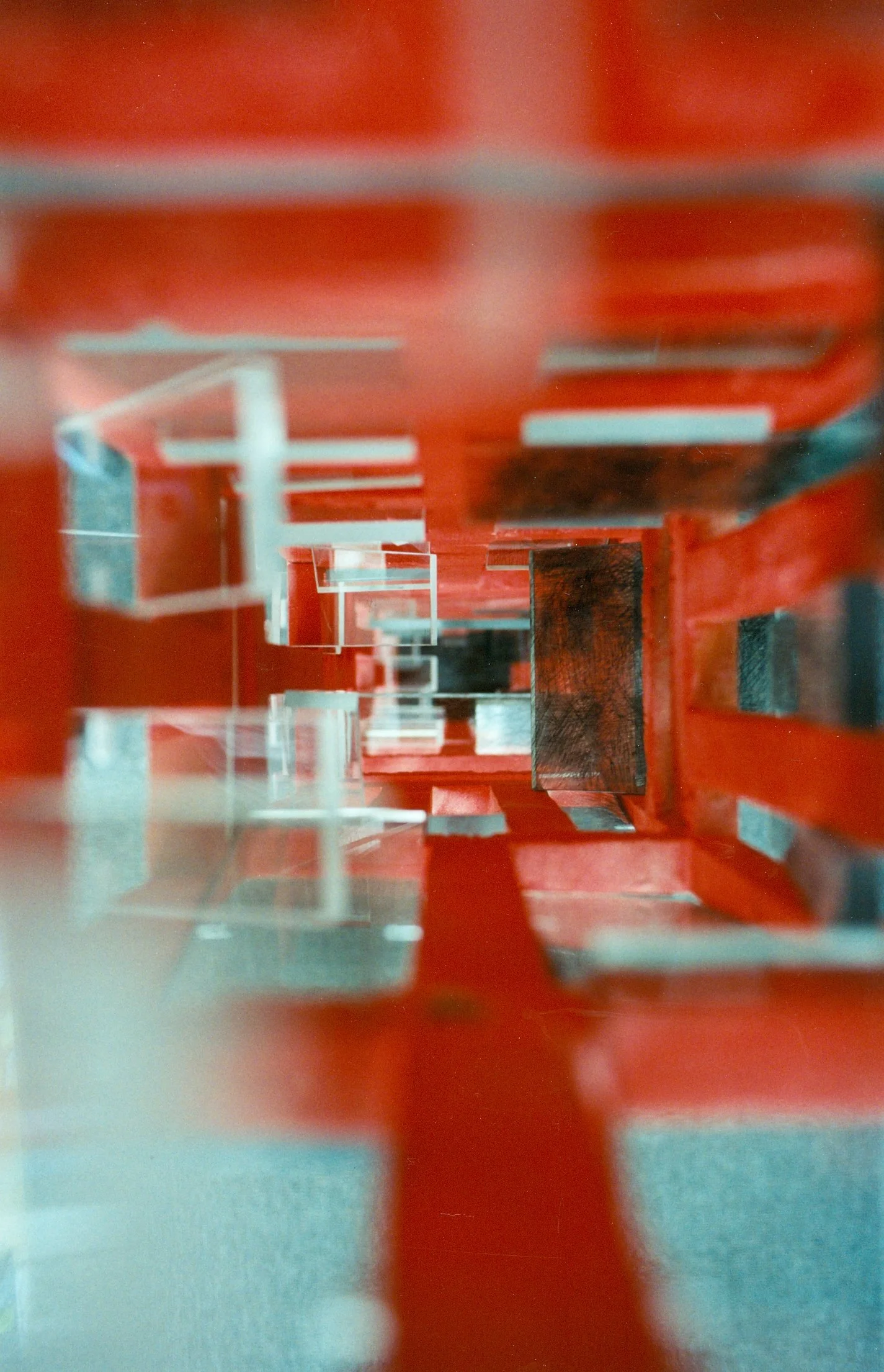 "Turmarchiv", Holz, Acrylglas