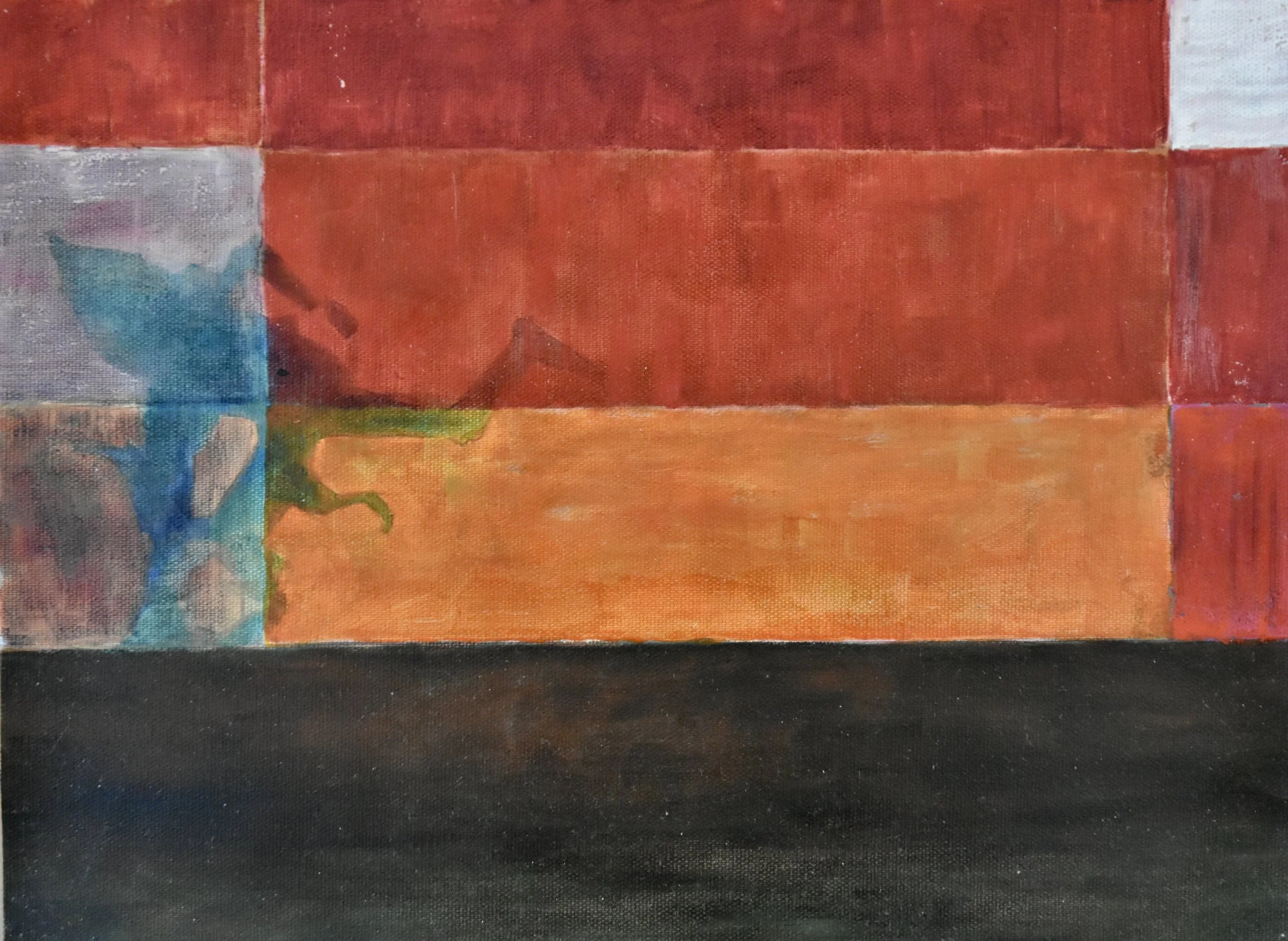 Öl ungerahmt, 28 x 38