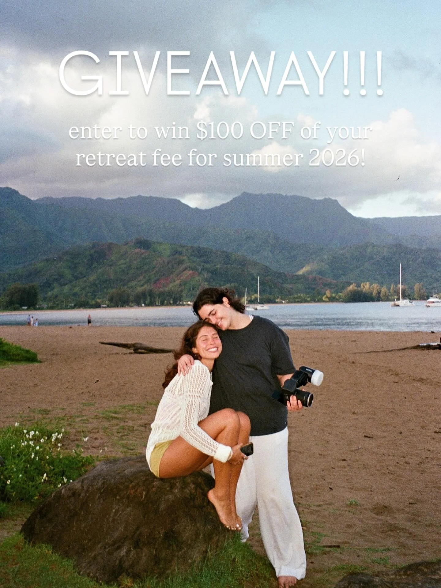 GIVEAWAY GIVEAWAY GIVEAWAY !!

🤭 we&rsquo;re so excited to drop all of the information about next year&rsquo;s retreat! but while we wait, we wanted to give an opportunity for TWO PEOPLE to receive a $100 DISCOUNT from next year&rsquo;s retreat fee!