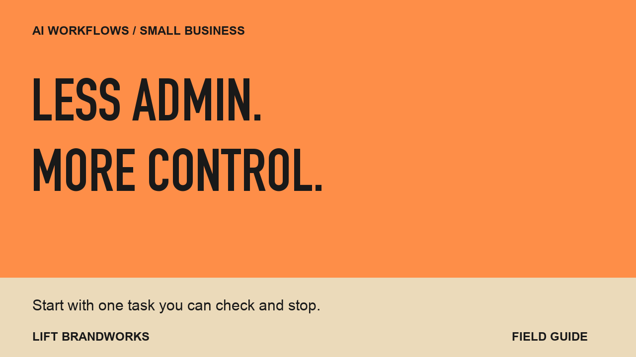 AI workflow automation for small businesses: where to start