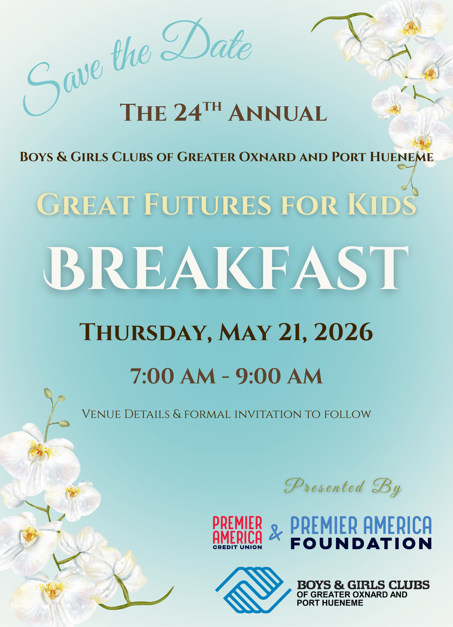24TH ANNUAL GREAT FUTURES FOR KIDS BREAKFAST
