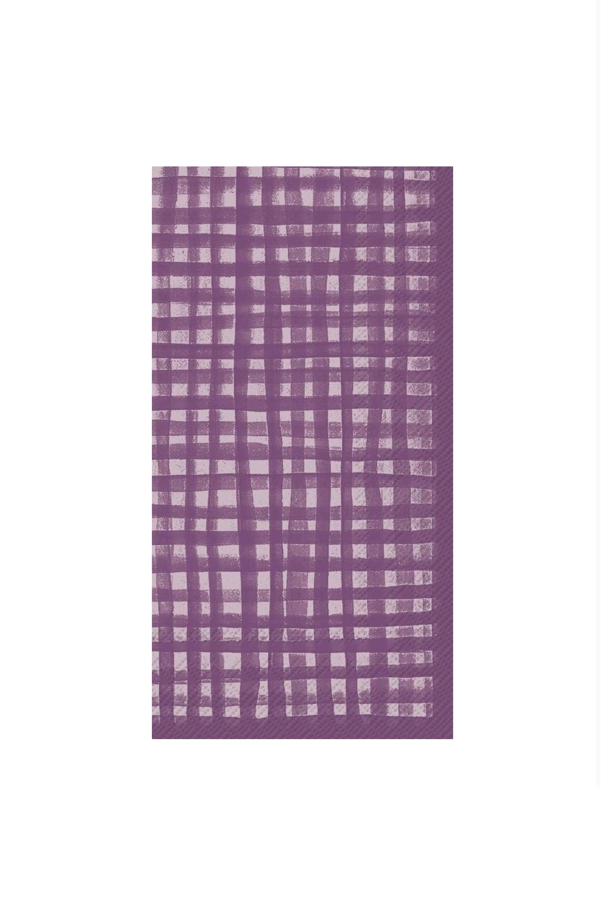 Purple Plaid Guest Towel