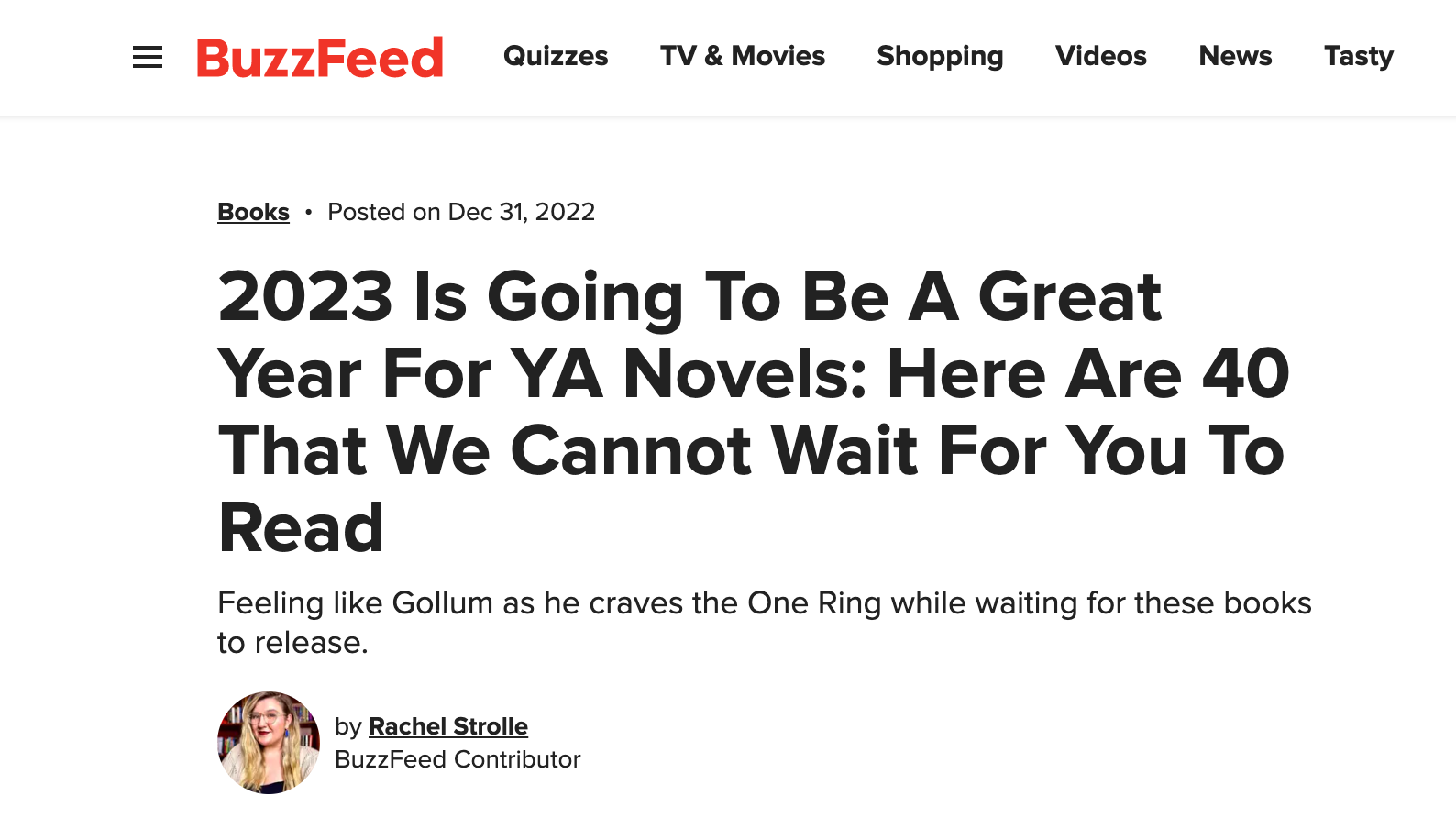 Buzzfeed's most anticipated YA novels for 2023