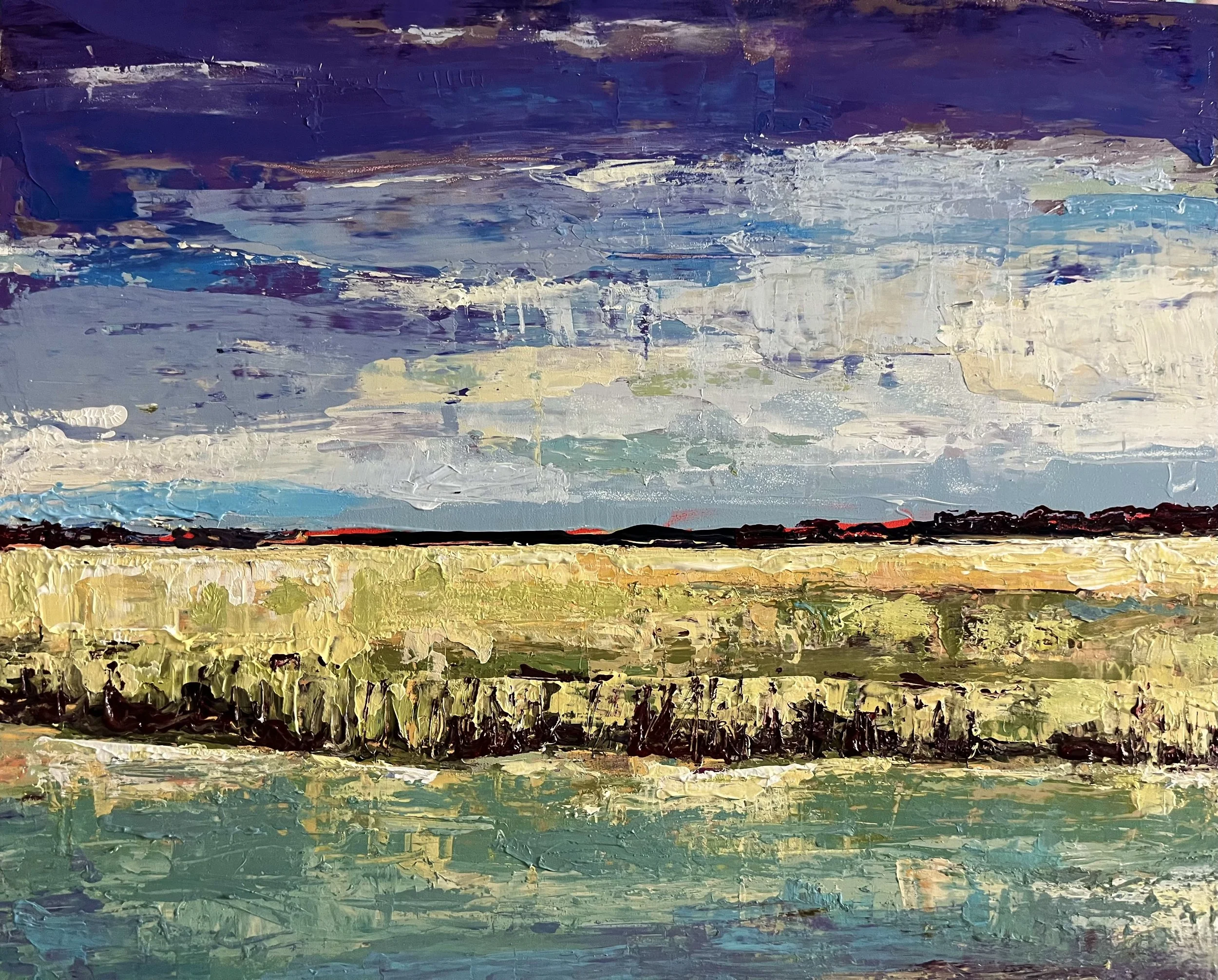 "Storm is Brewing" - 10 X 8 Acrylic on Panel