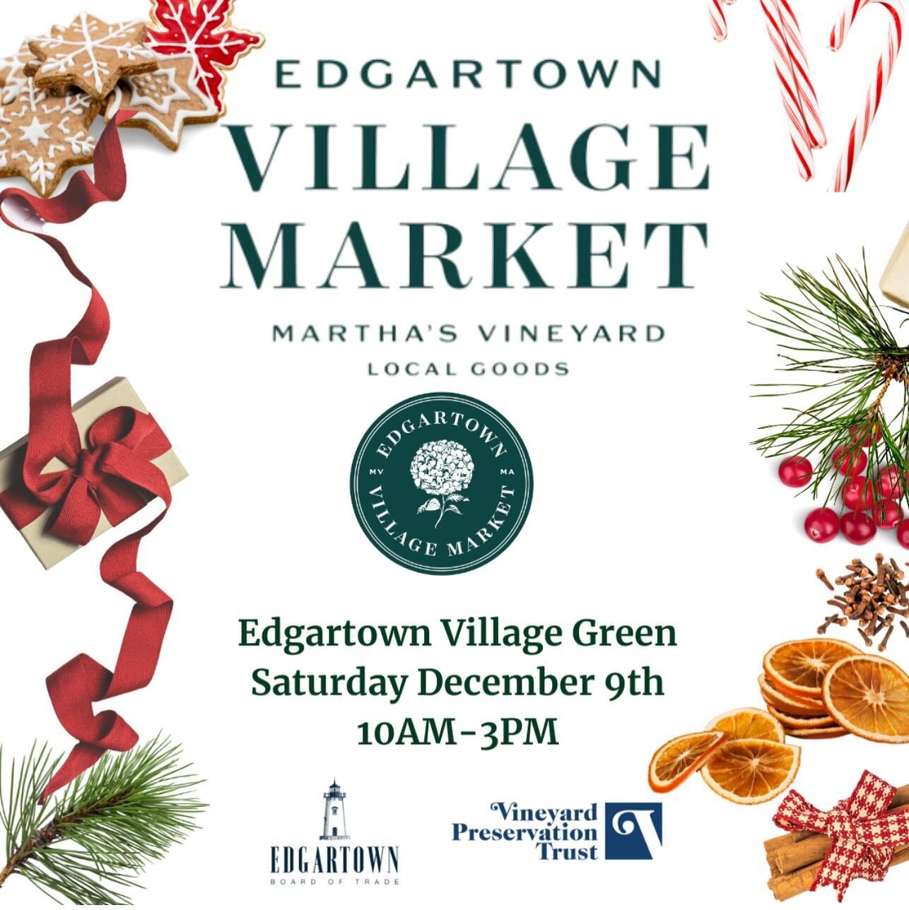 One week countdown!!! 🎄 Don&rsquo;t forget we will be in the Village Green (enter on Main Street by @nell.mv or on North Water behind @kin.mv and @kgeventsdesign)