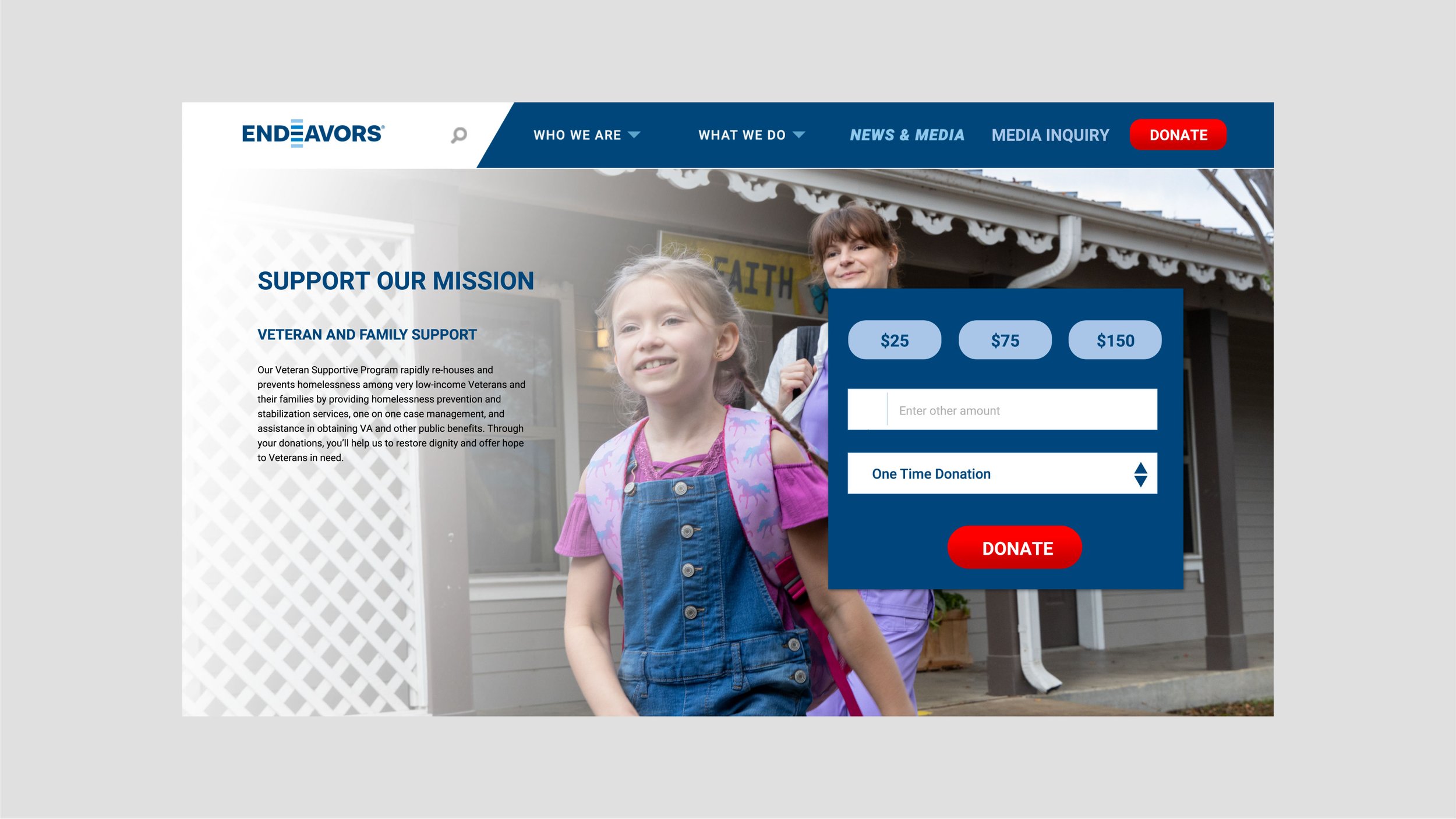 endeavors donate