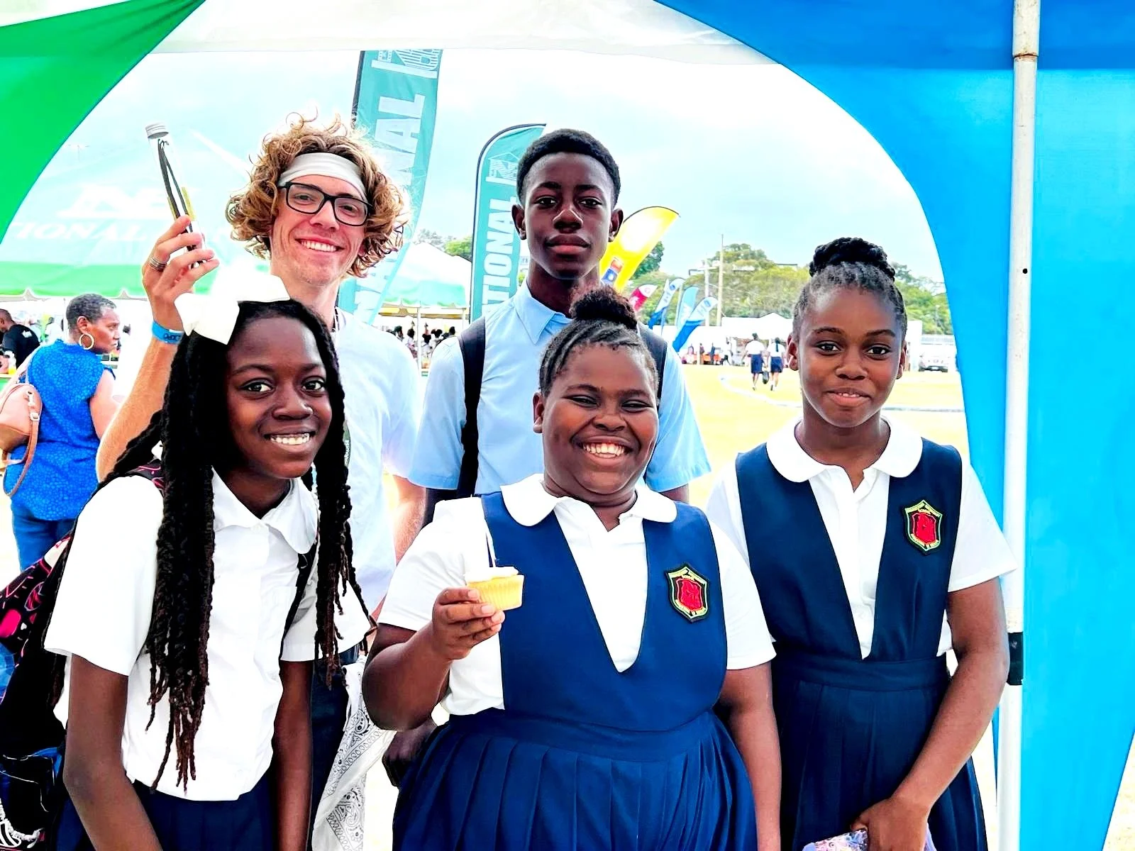 We welcomed Nevis school children to the stand!