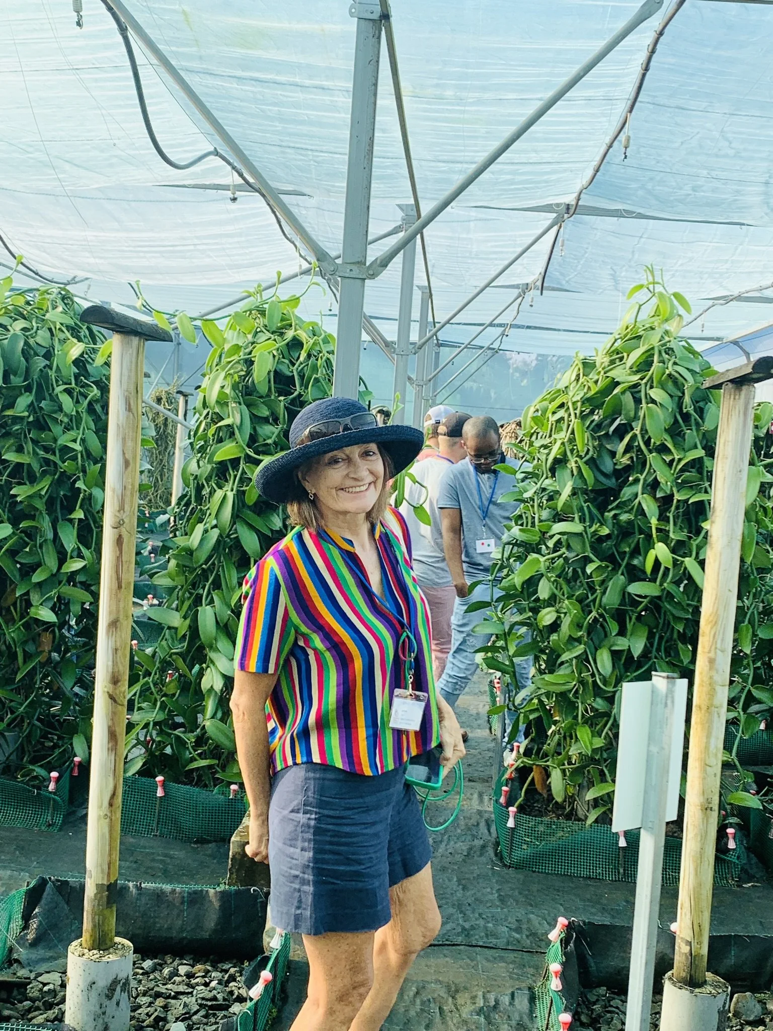 Gina feels at home in the shade house