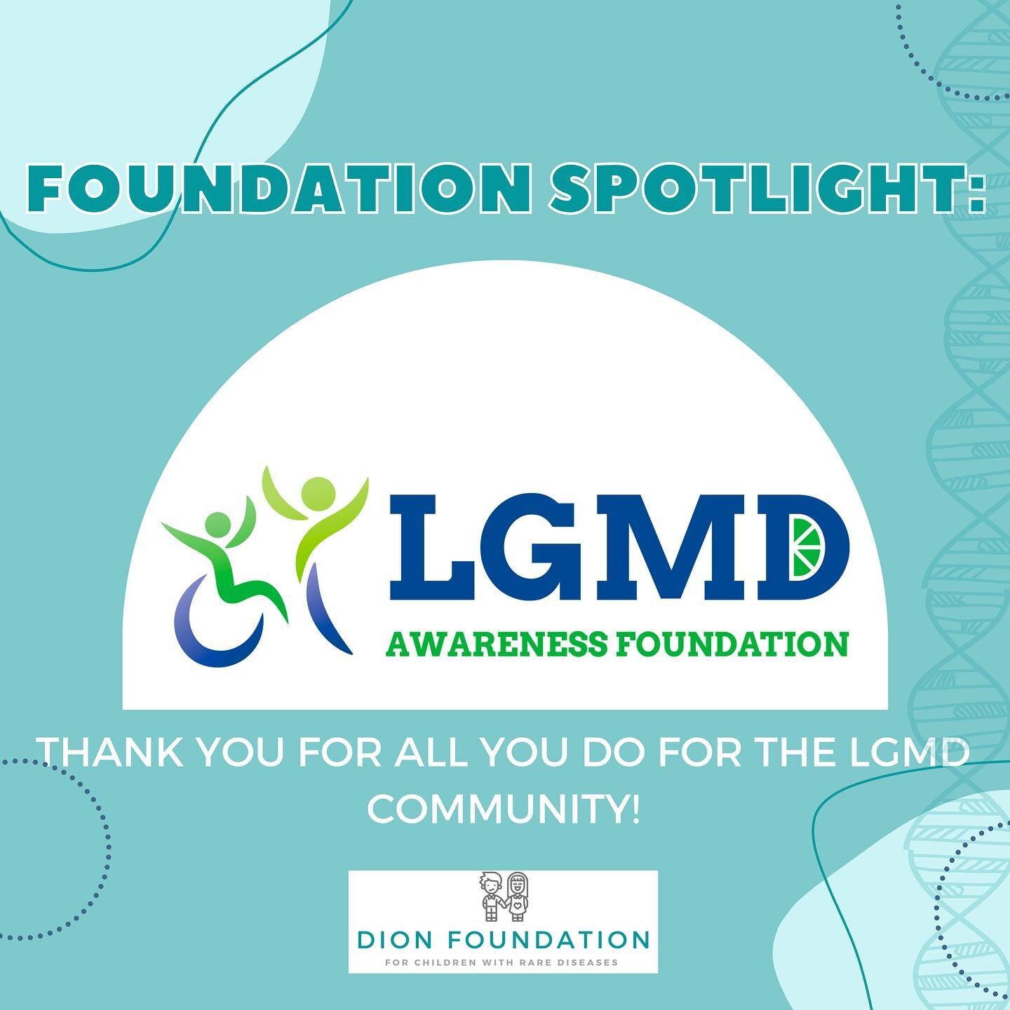 FOUNDATION SPOTLIGHT! 

Thank you @lgmdawareness for all you do in raising awareness and advocating for individuals living with limb-girdle muscular dystrophy. 

LGMD Awareness Foundation has an incredible website with resources, events and various c