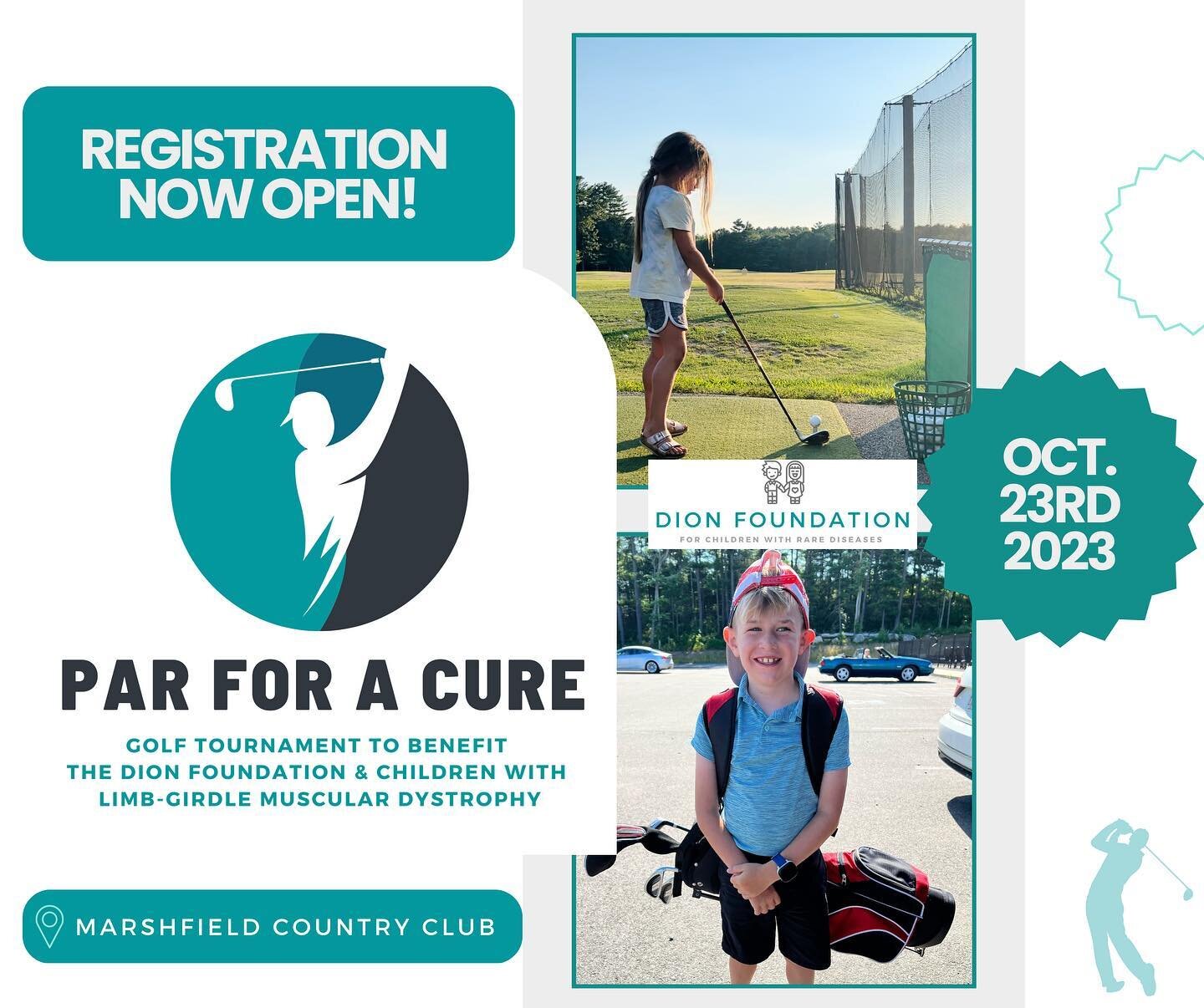 1ST ANNUAL GOLF TOURNAMENT REGISTRATION IS NOW LIVE!

The Dion Foundation is so excited to announce our first annual Golf Classic! This day will be dedicated to raising funds for research and spreading awareness for Limb Girdle Muscular Dystrophy. We