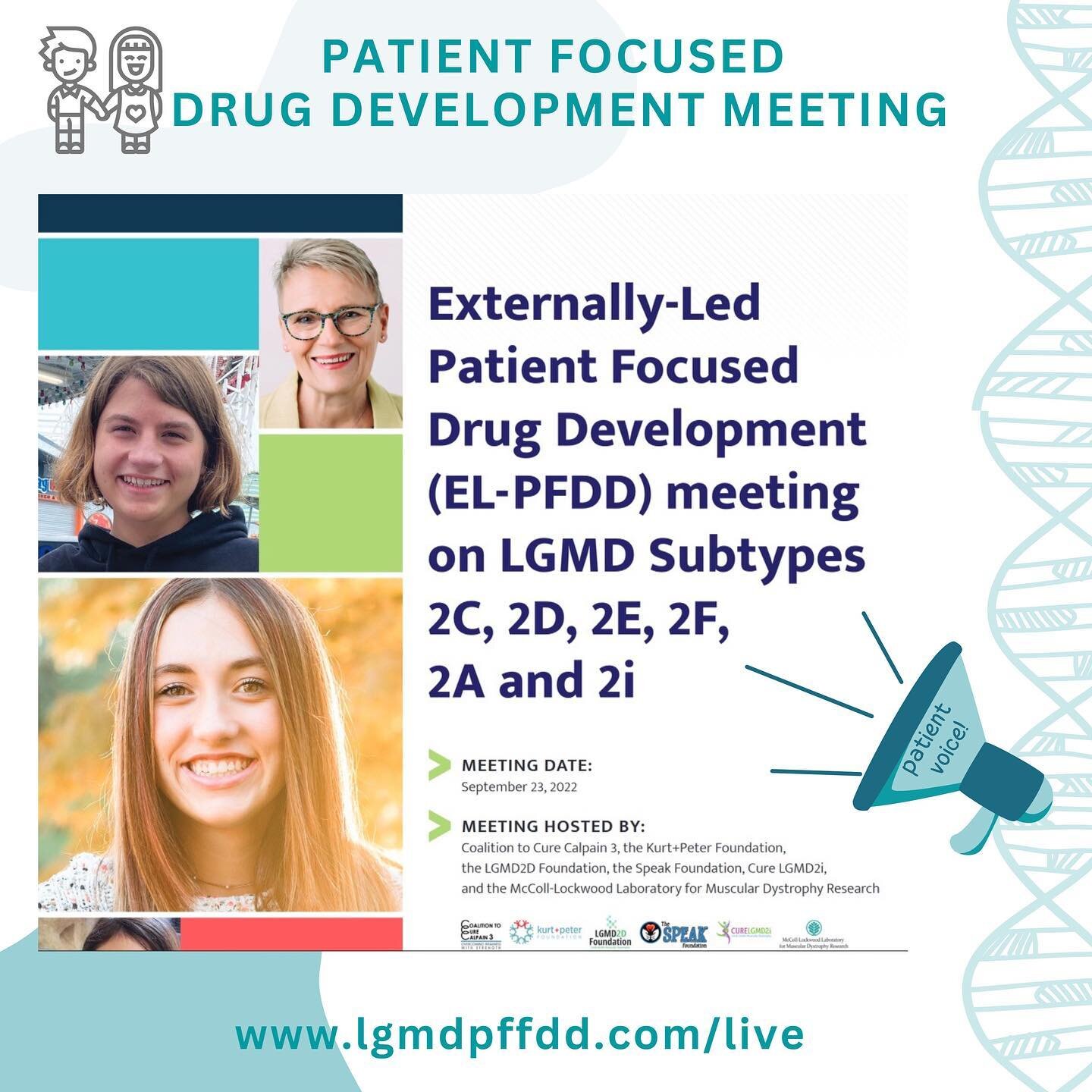 VOICE OF THE PATIENT 📢
Now posted: the collaborative report of patients&rsquo; and caregivers&rsquo; perspectives of living with LGMD our hope for a potential treatment! 📢 #lgmdpfdd 

💬The information in the Voice of the Patient report may be used