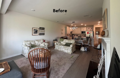 Before: Fear of buying the wrong pieces and not loving them once they arrived. Not having a defined style and needed a clear vision.