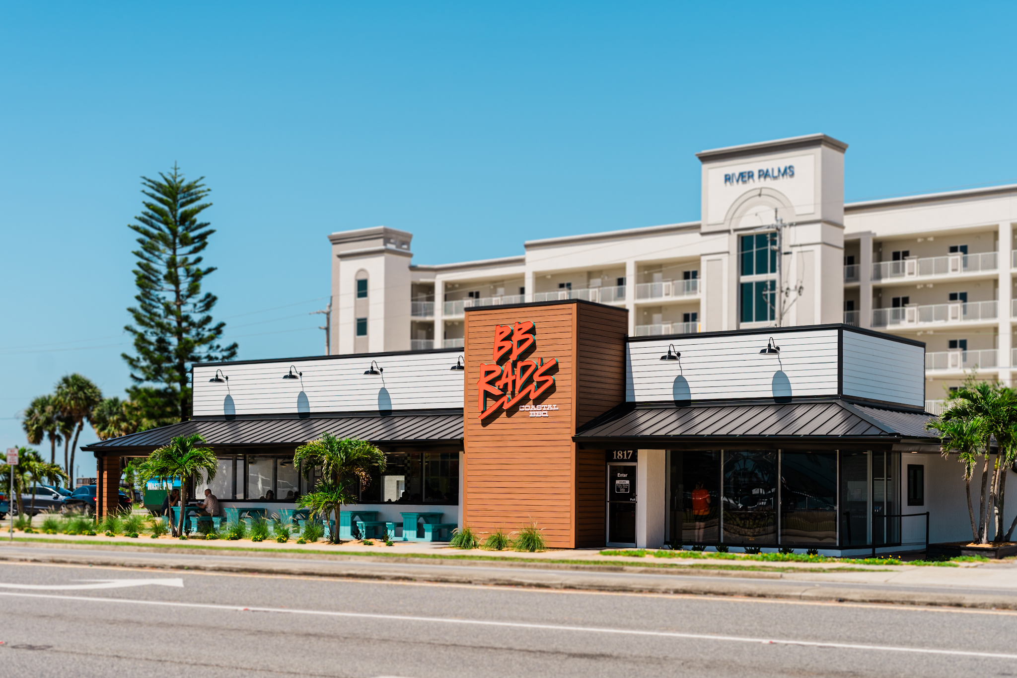 BB Rad's Coastal BBQ restaurant in Titusville, Florida near Kennedy Space Center